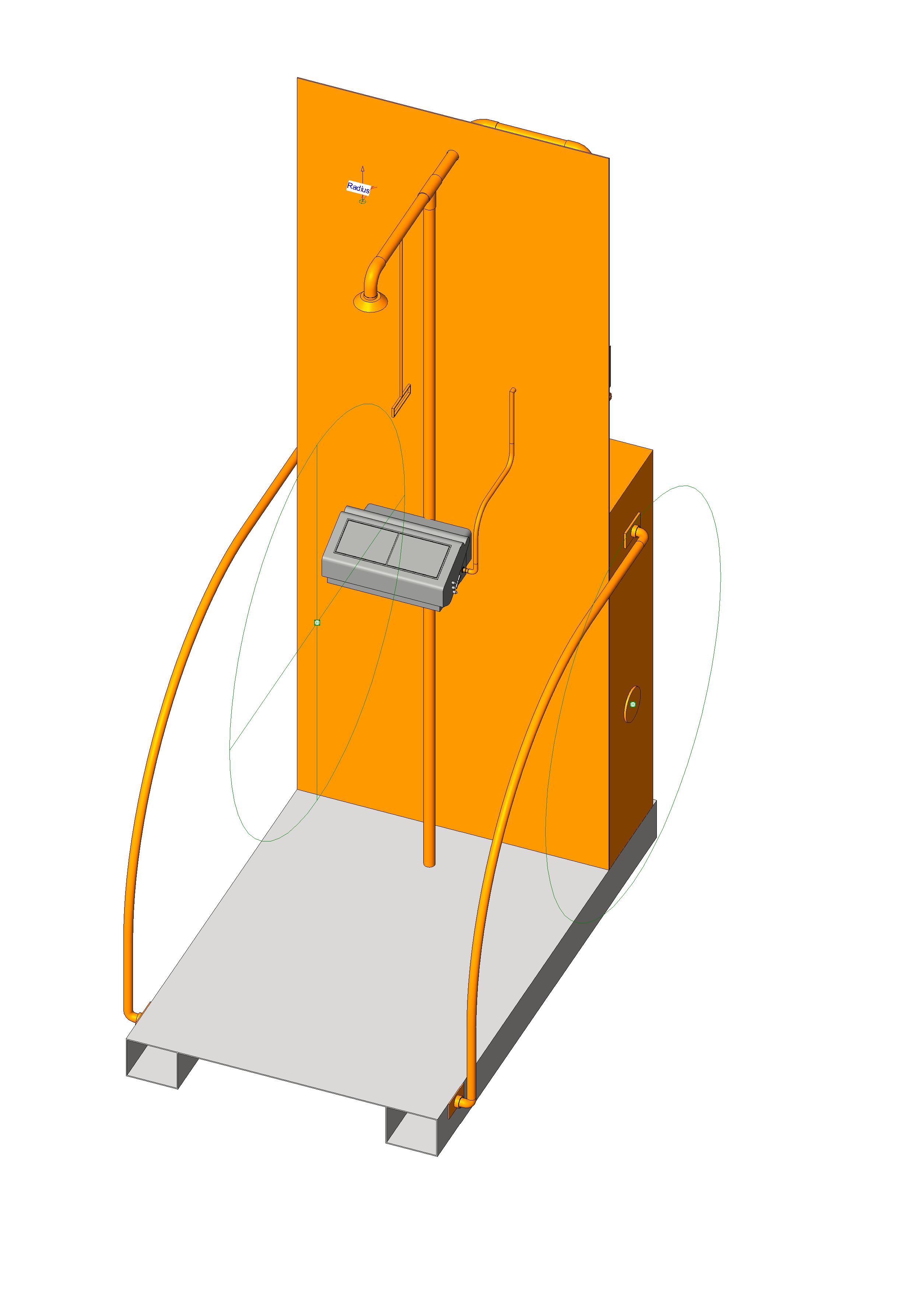 Safety Shower Tankless Shower and Eyewash Station revit family free download