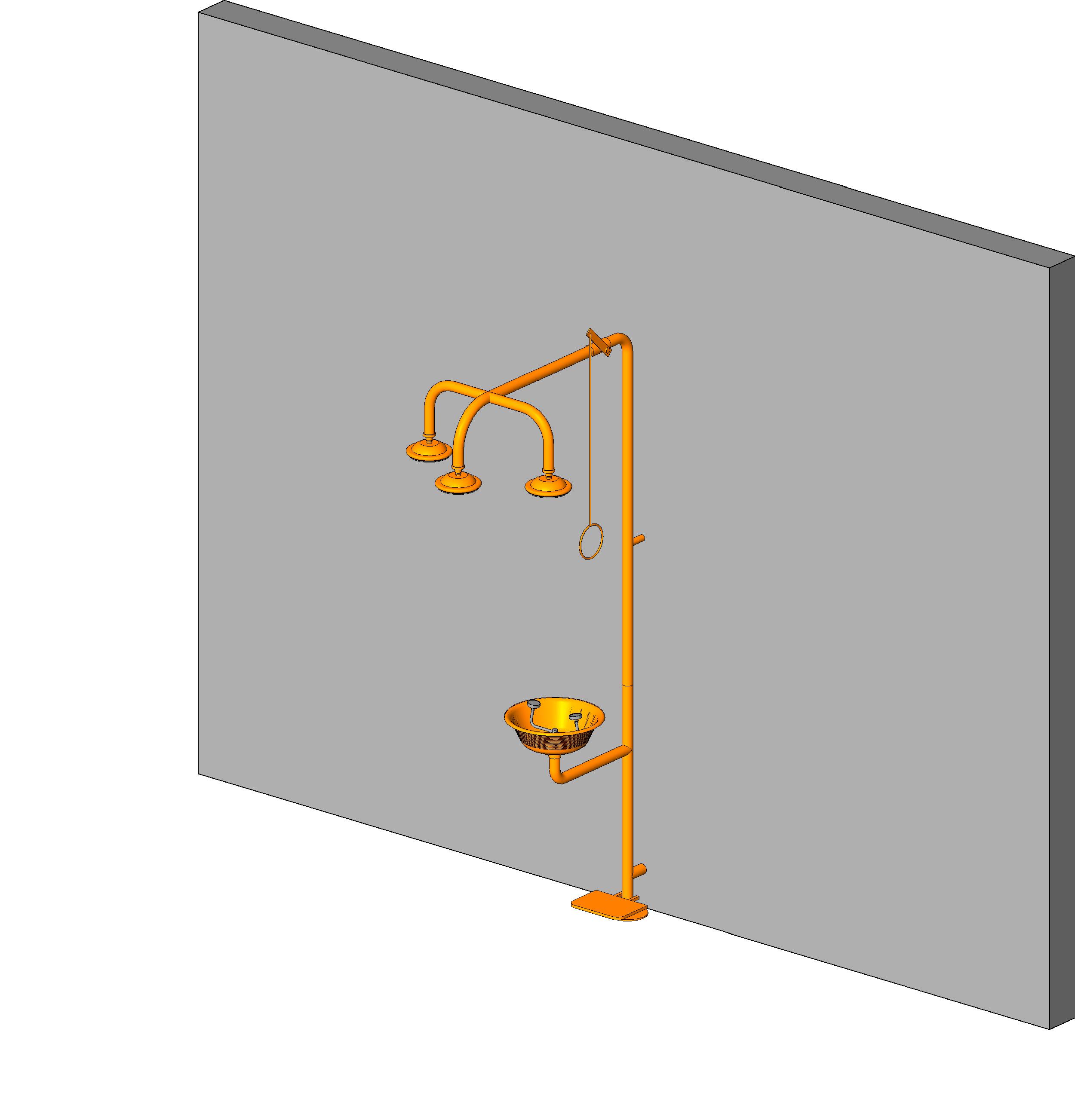 Shower Safety Eye Wash revit family free download