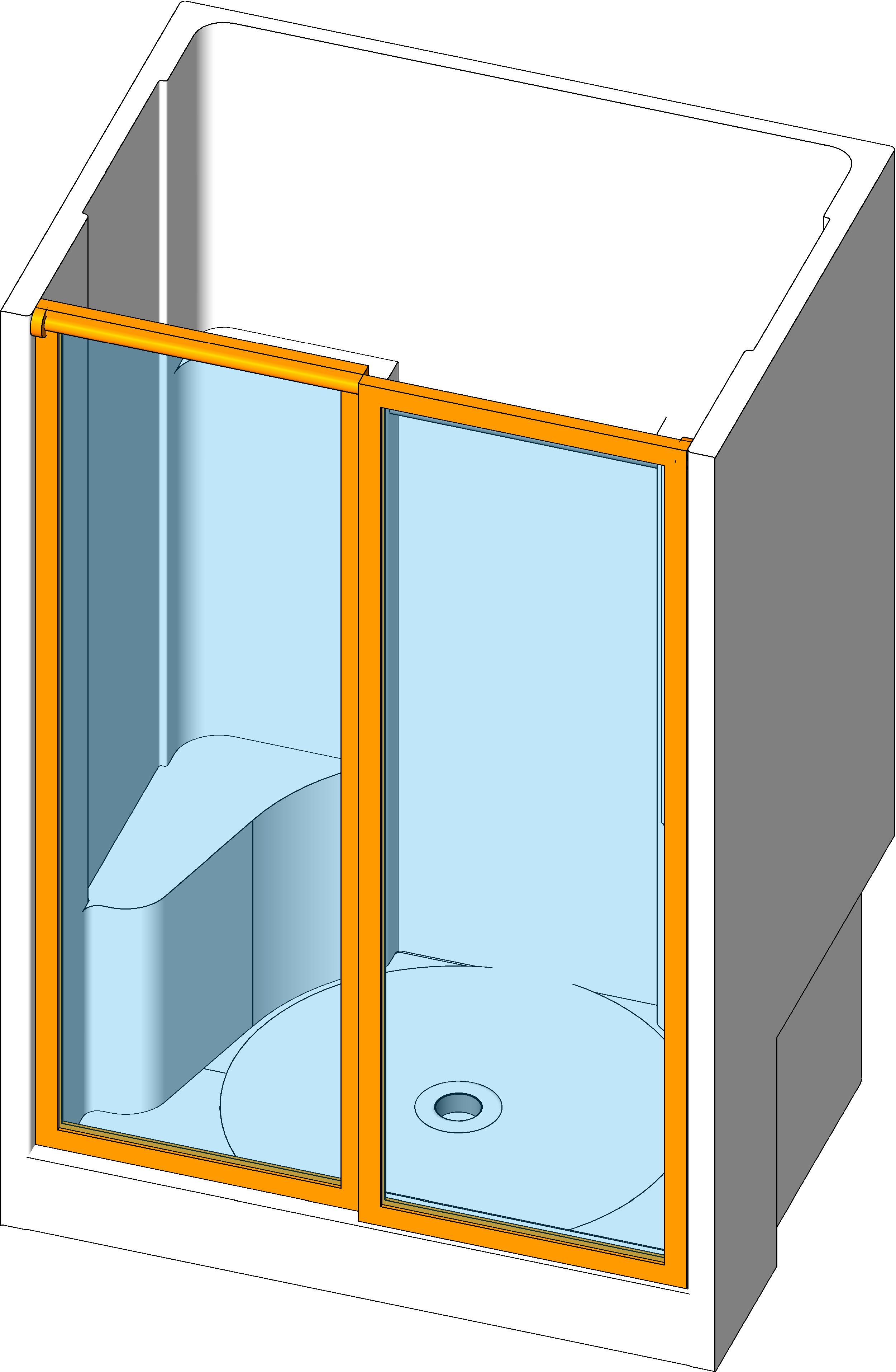 Shower With Glass Door revit family free download