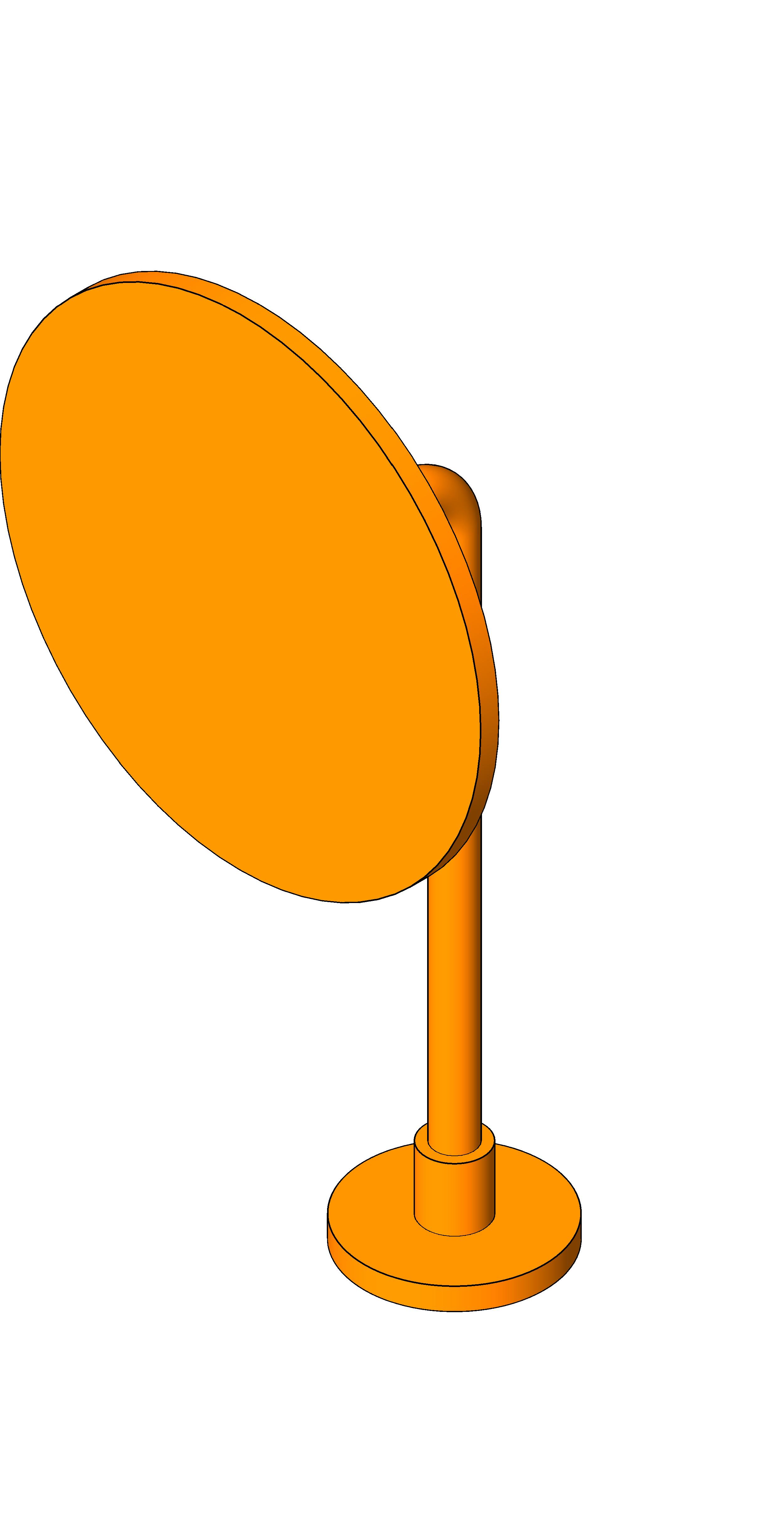 Showerhead Contemporary 11in Rain revit family free download