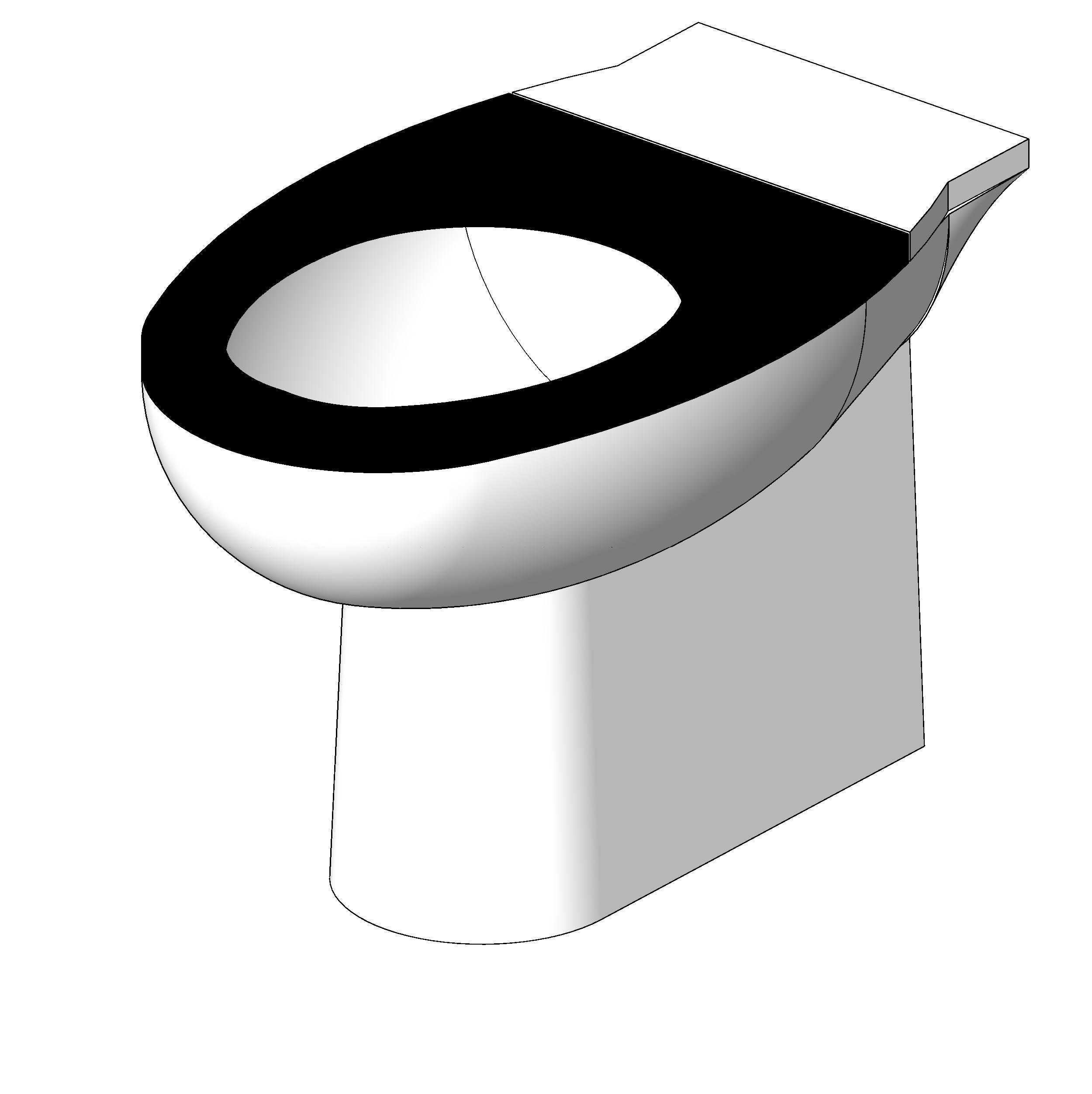 Toilet - Wall Based revit family free download
