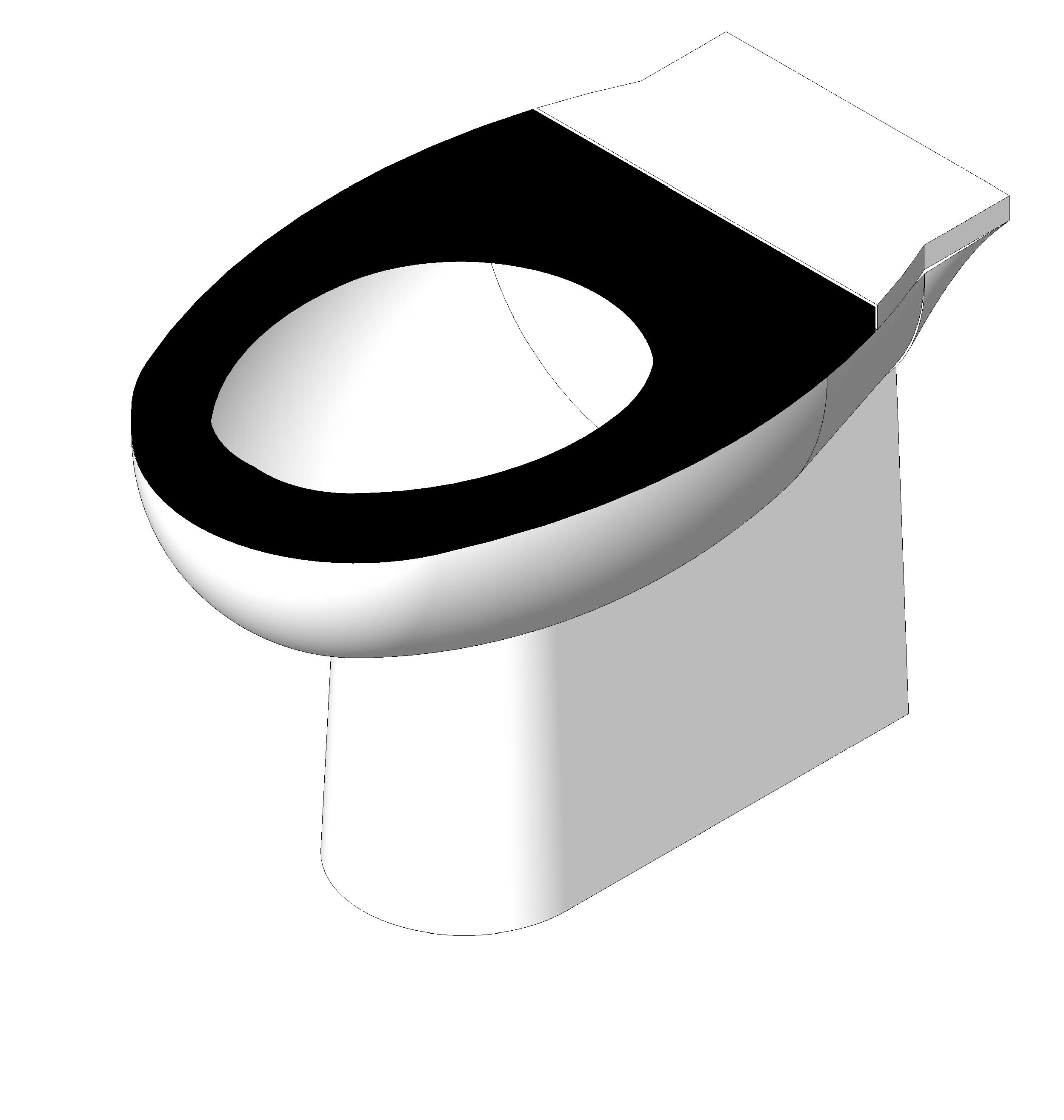 Toilet - Wall Based 2 revit family free download