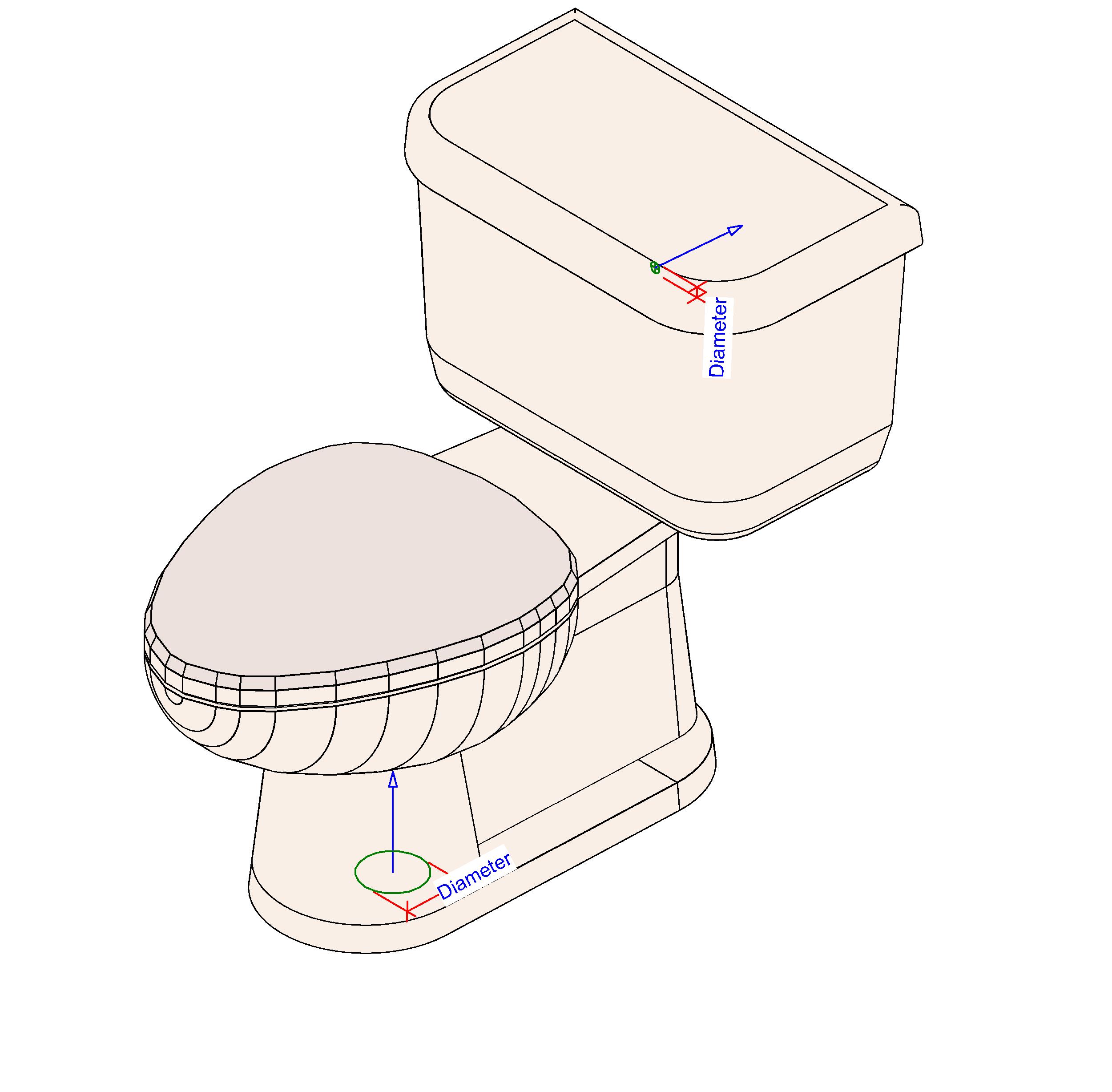 Toilet Domestic revit family free download