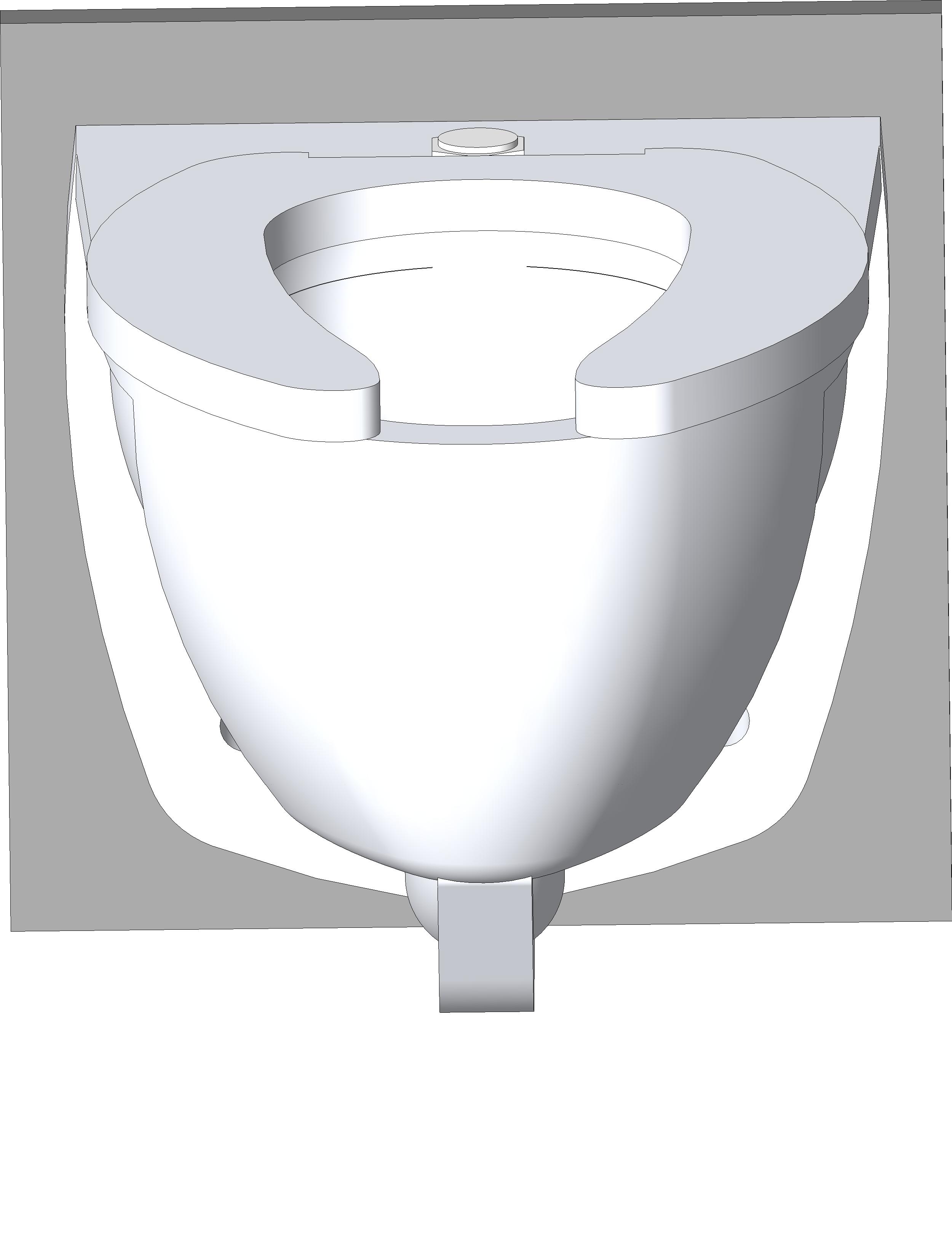Toilet Elongated Commercial 2 revit family free download
