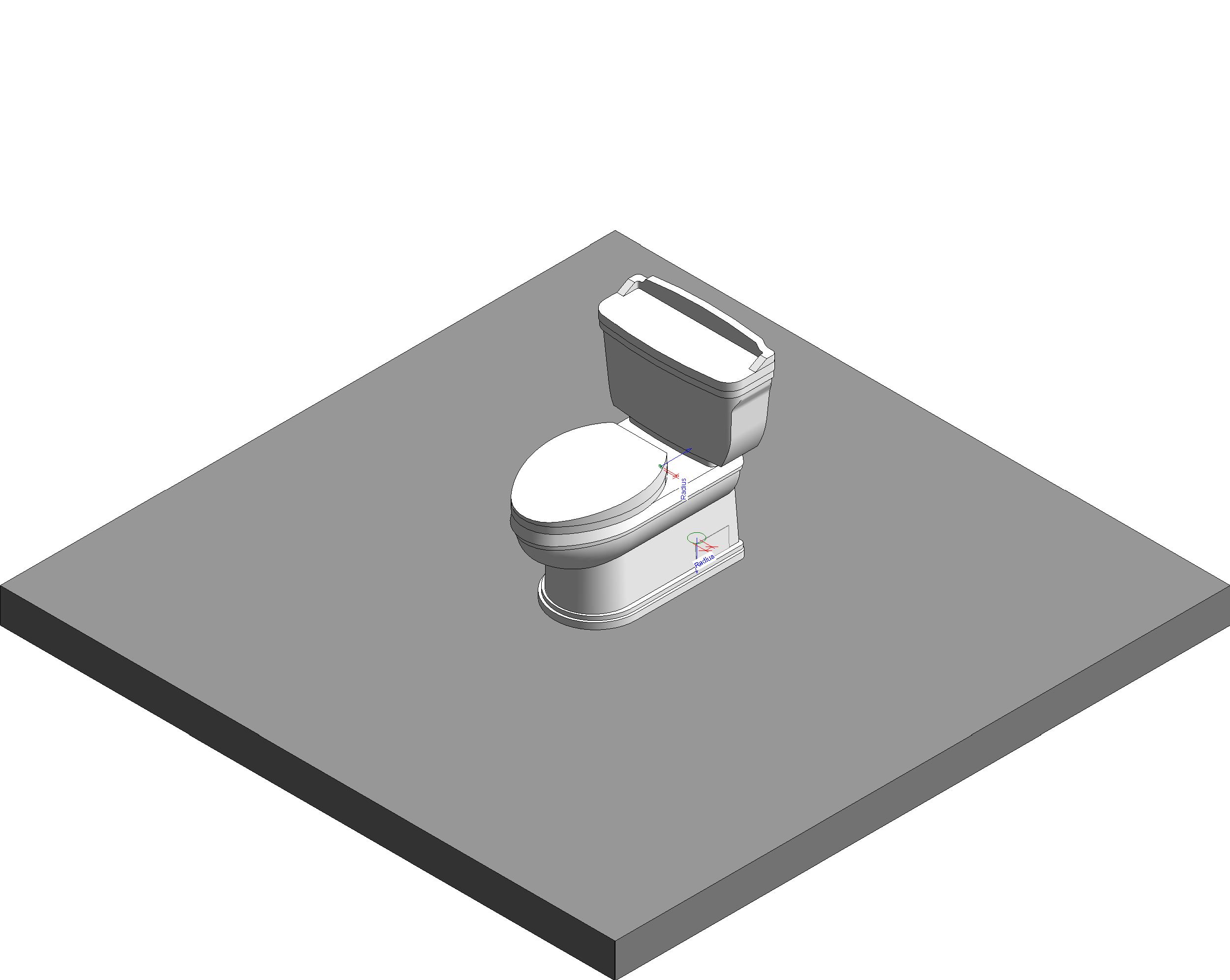 Toilet Elongated Traditional revit family free download