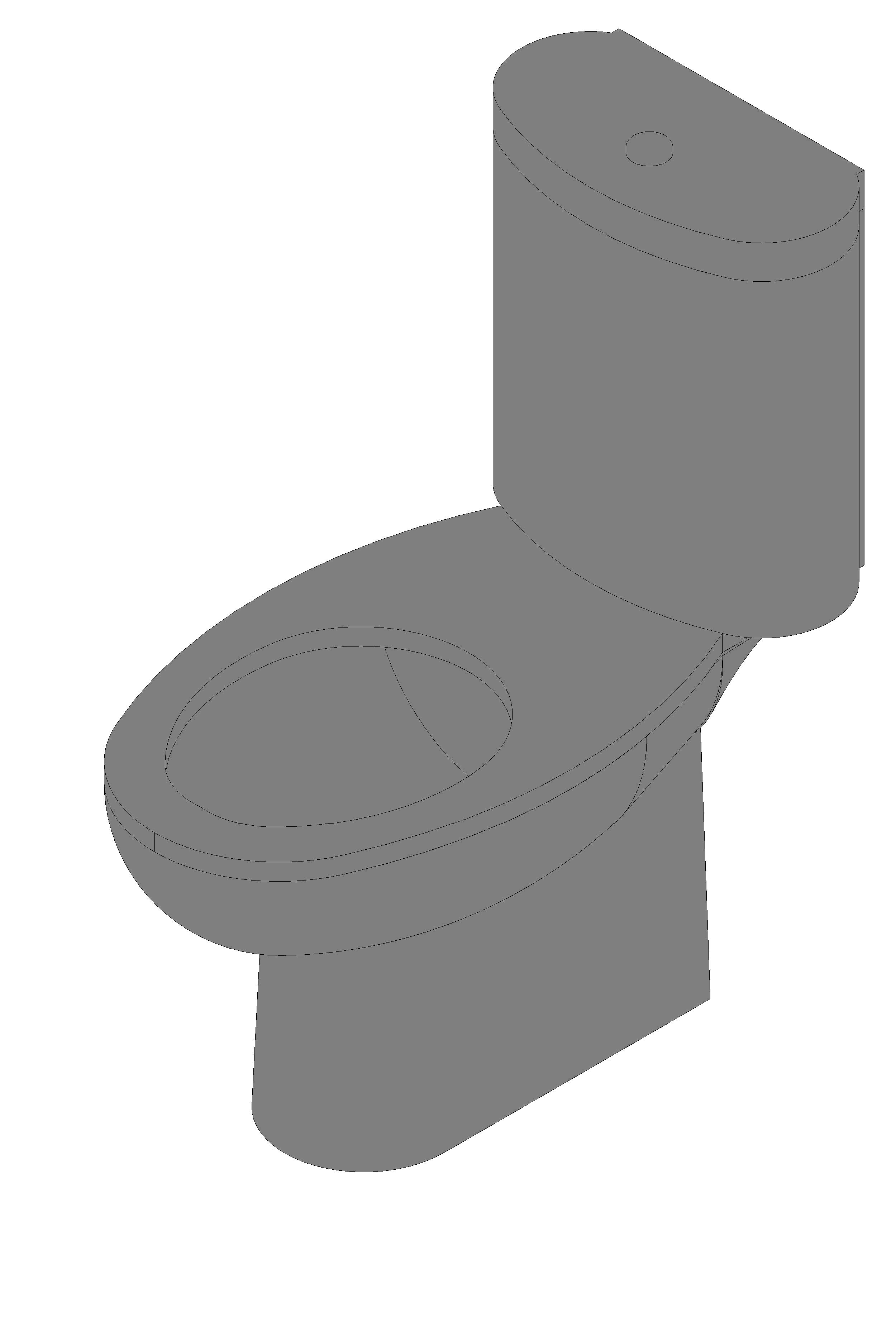 WC with Cistern revit family free download