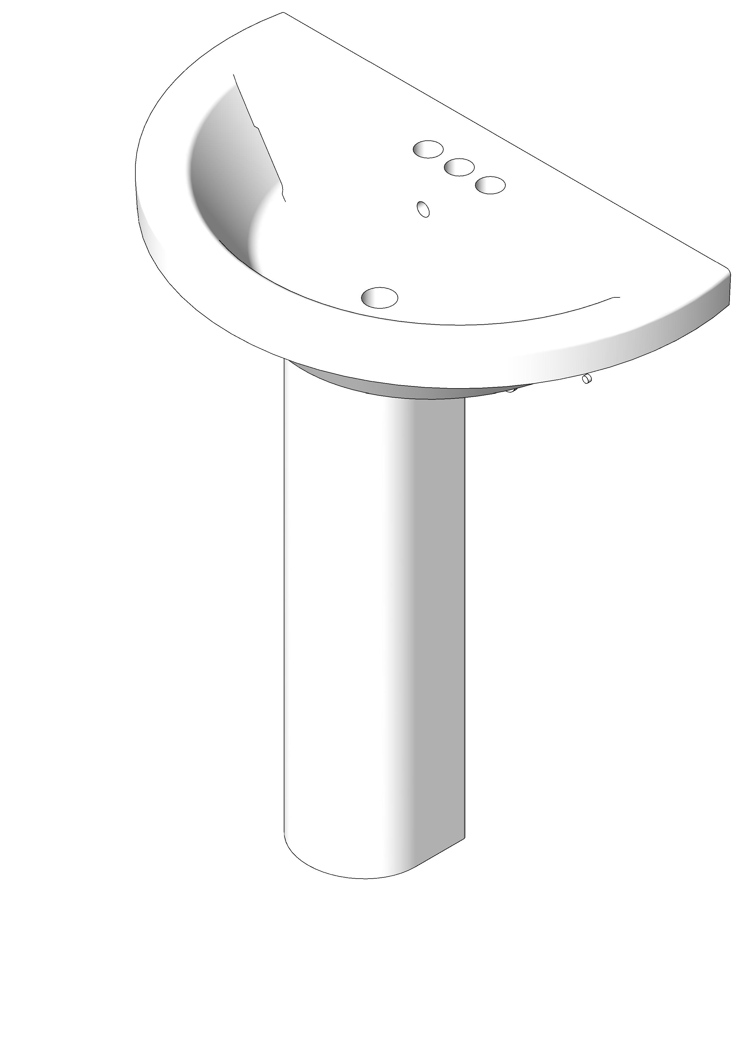 lavatory contemporary pedestal 2 revit family free download image