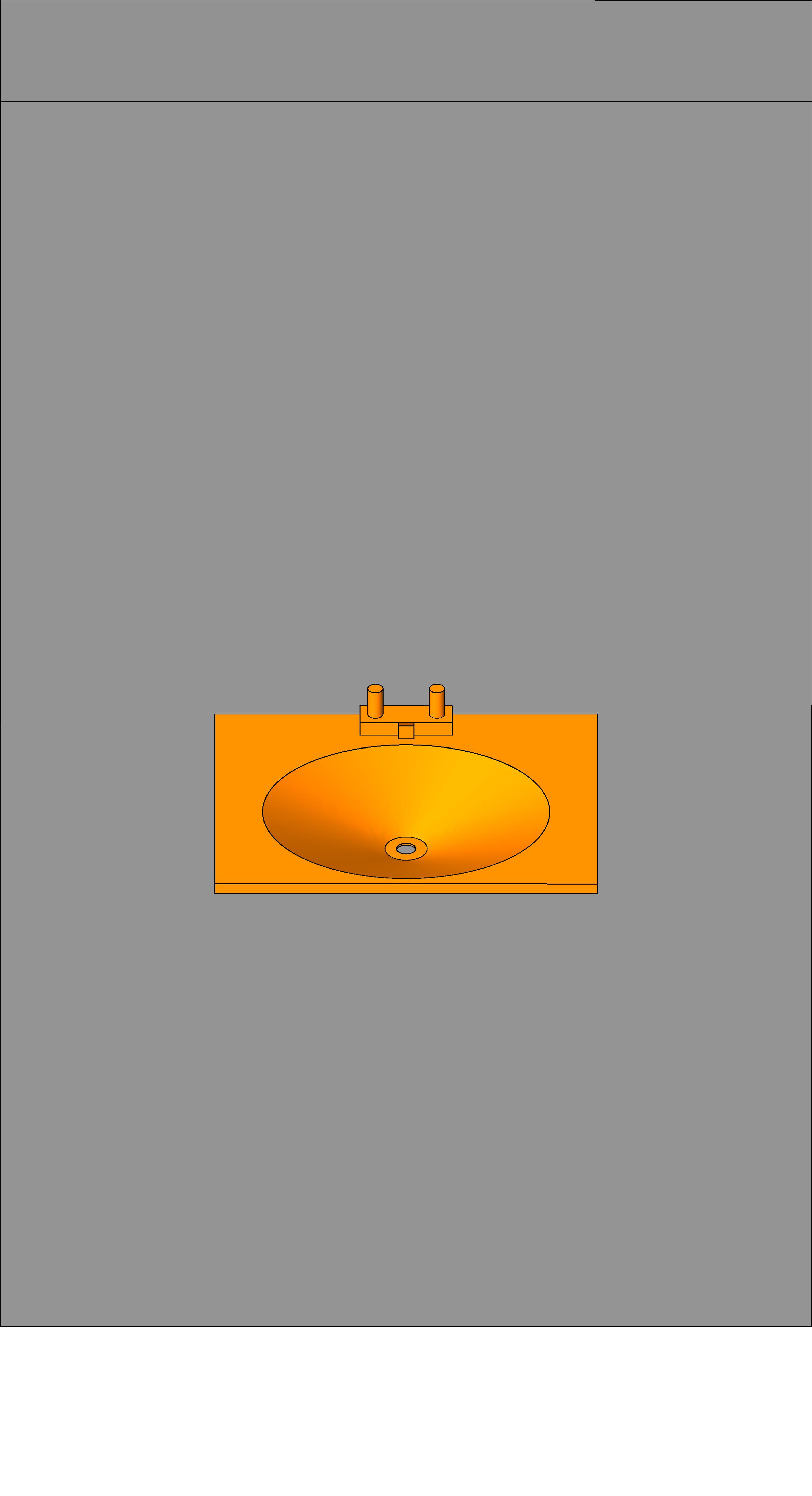 Lavatory Oval revit family free download