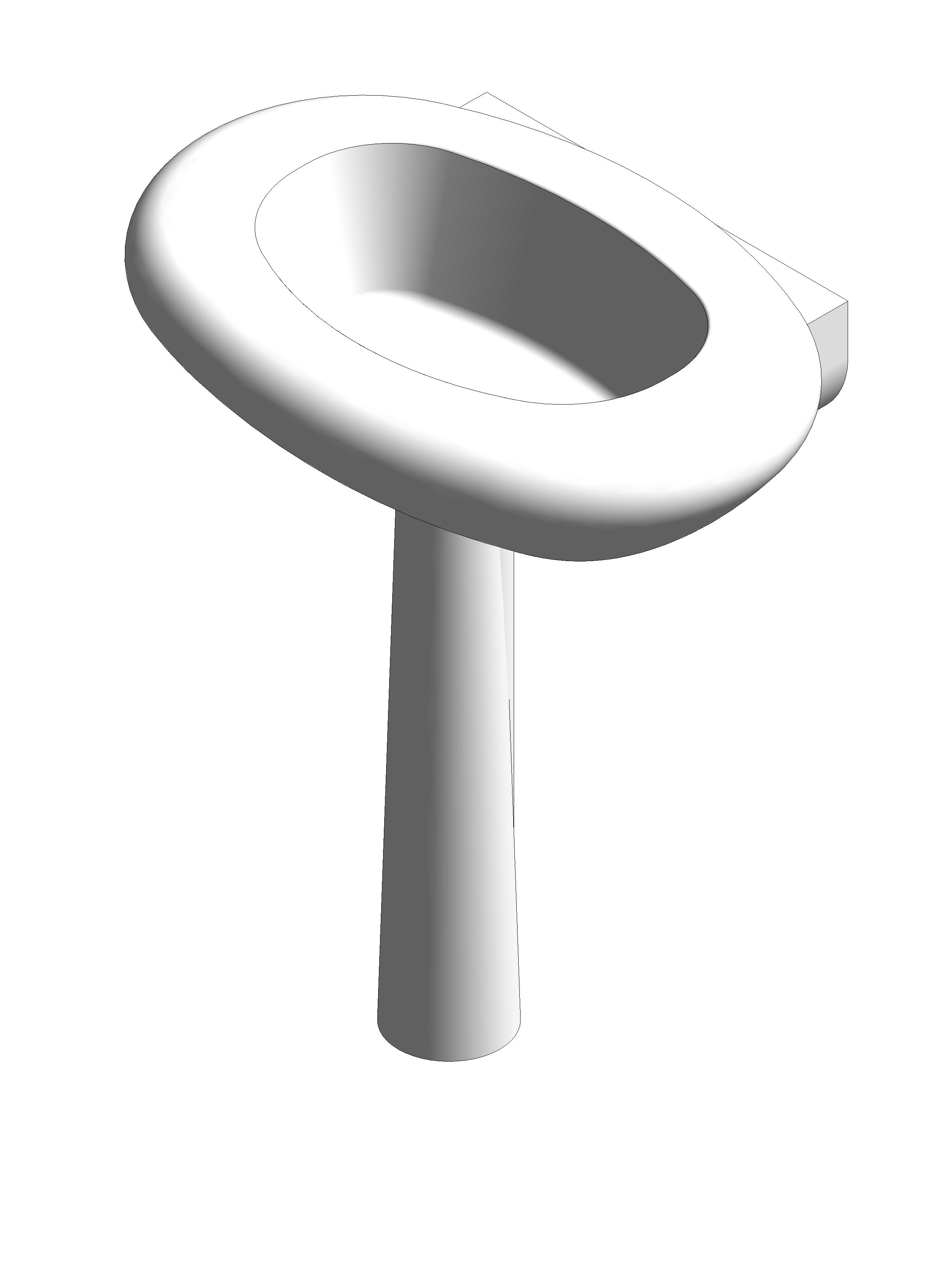 Lavatory Pedestal Contemporary revit family free download