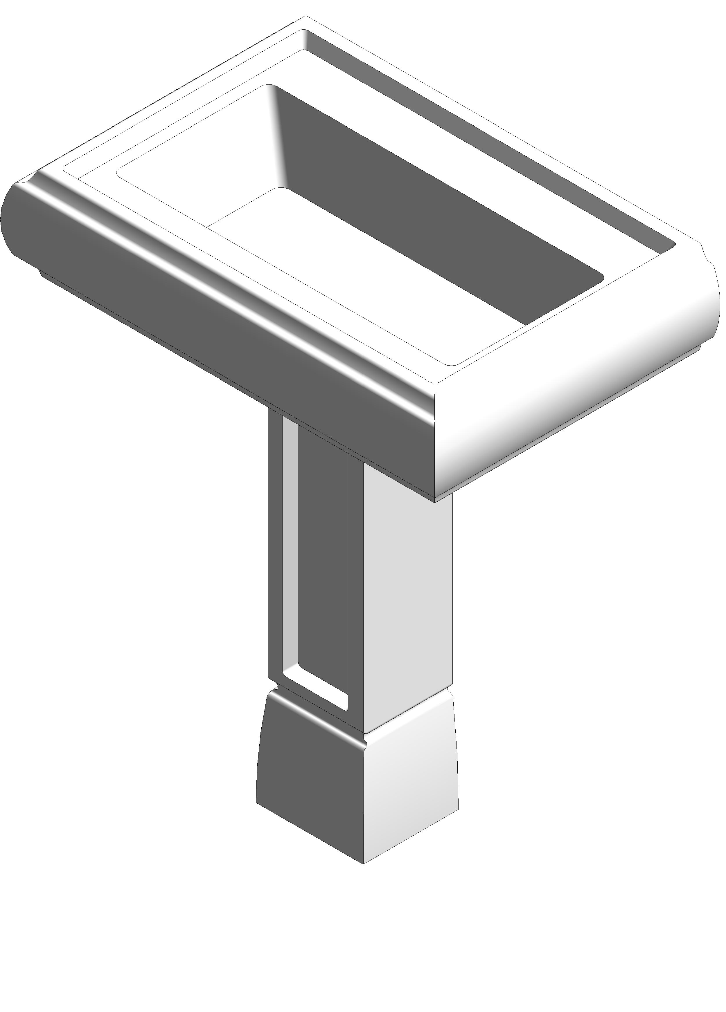 lavatory pedestal traditional 2 revit family free download image