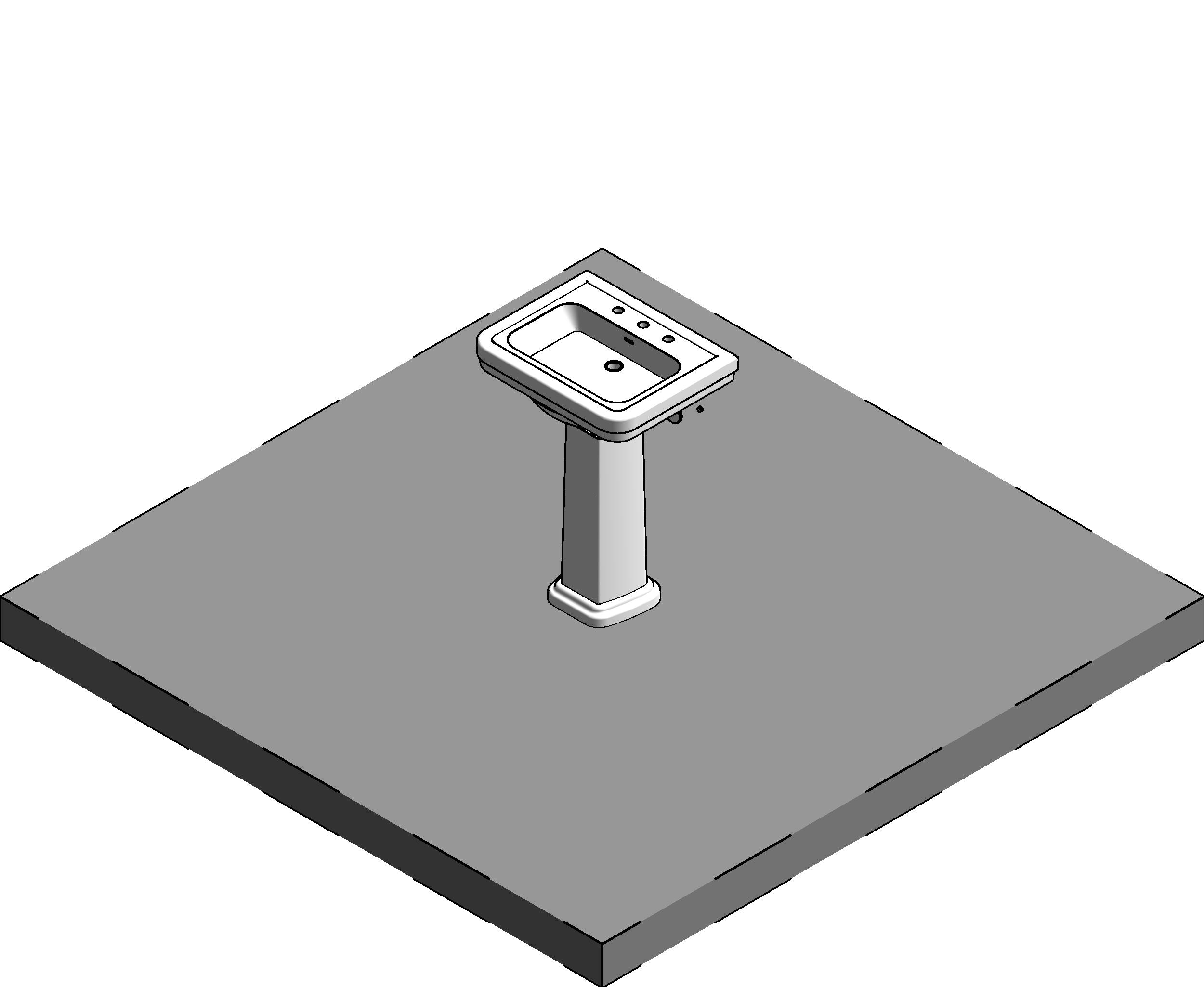 Lavatory Traditional Promenade revit family free download