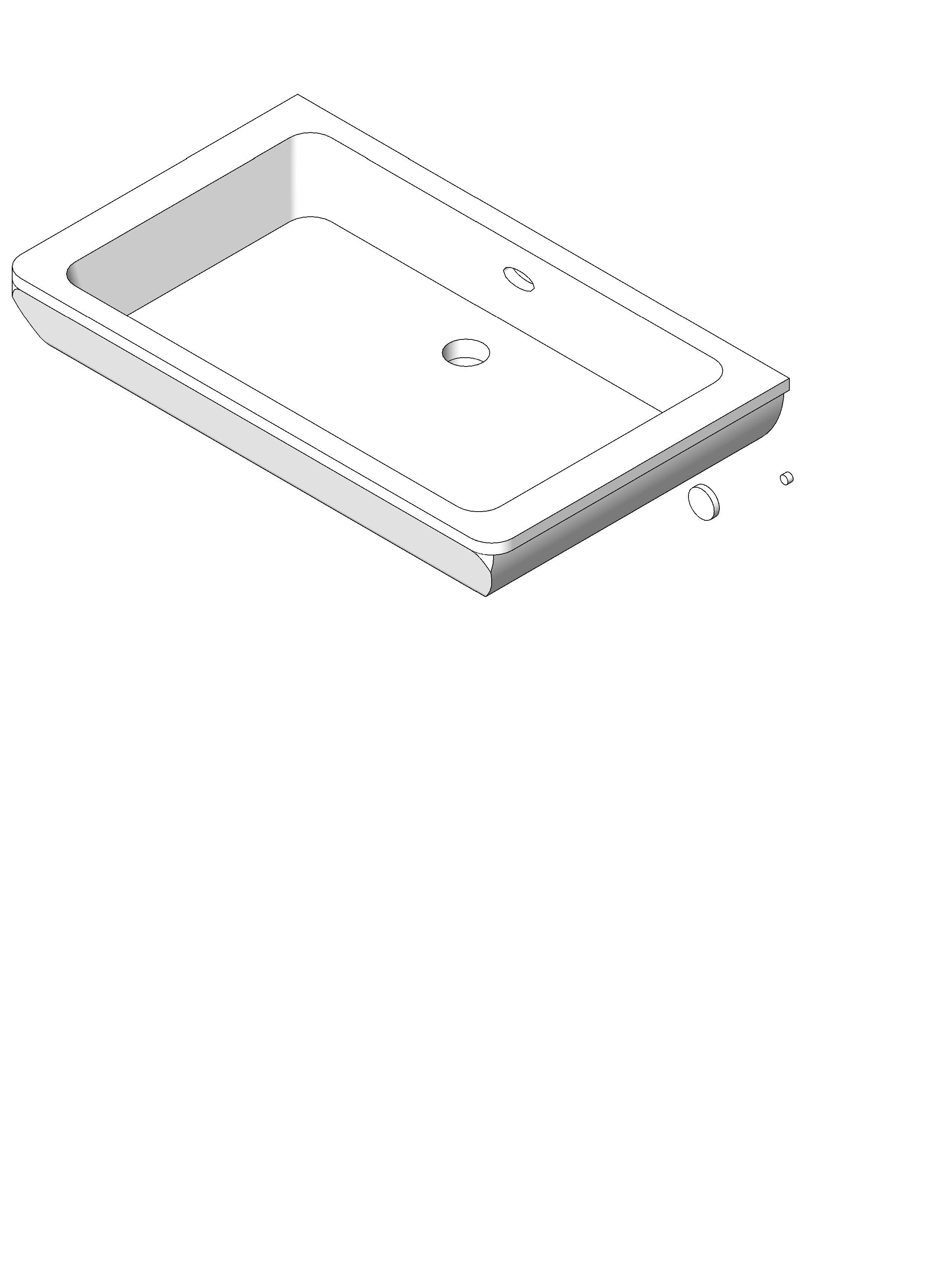 Lavatory Undercounter Transitional revit family free download