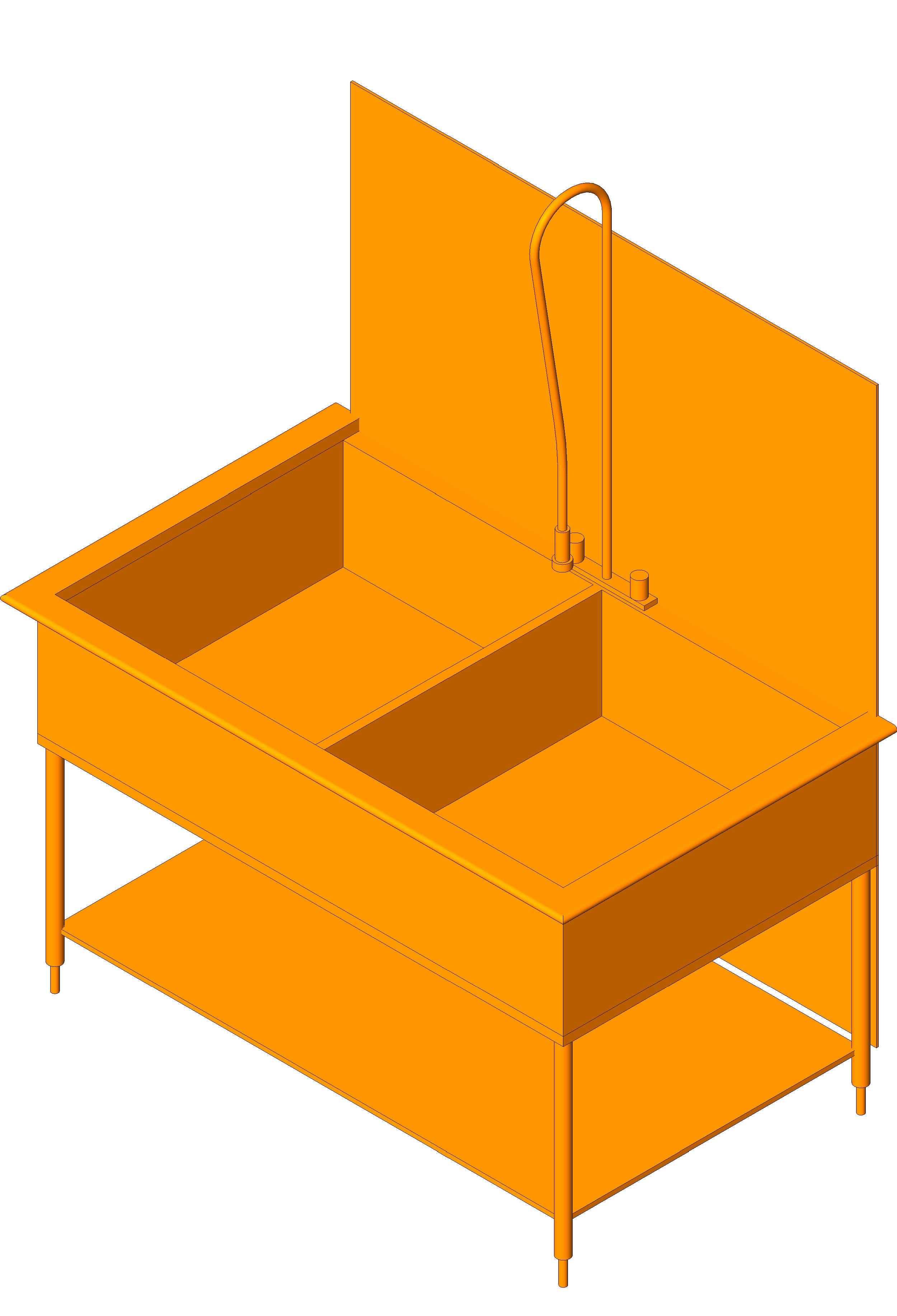 Sink Basin 3 revit family free download