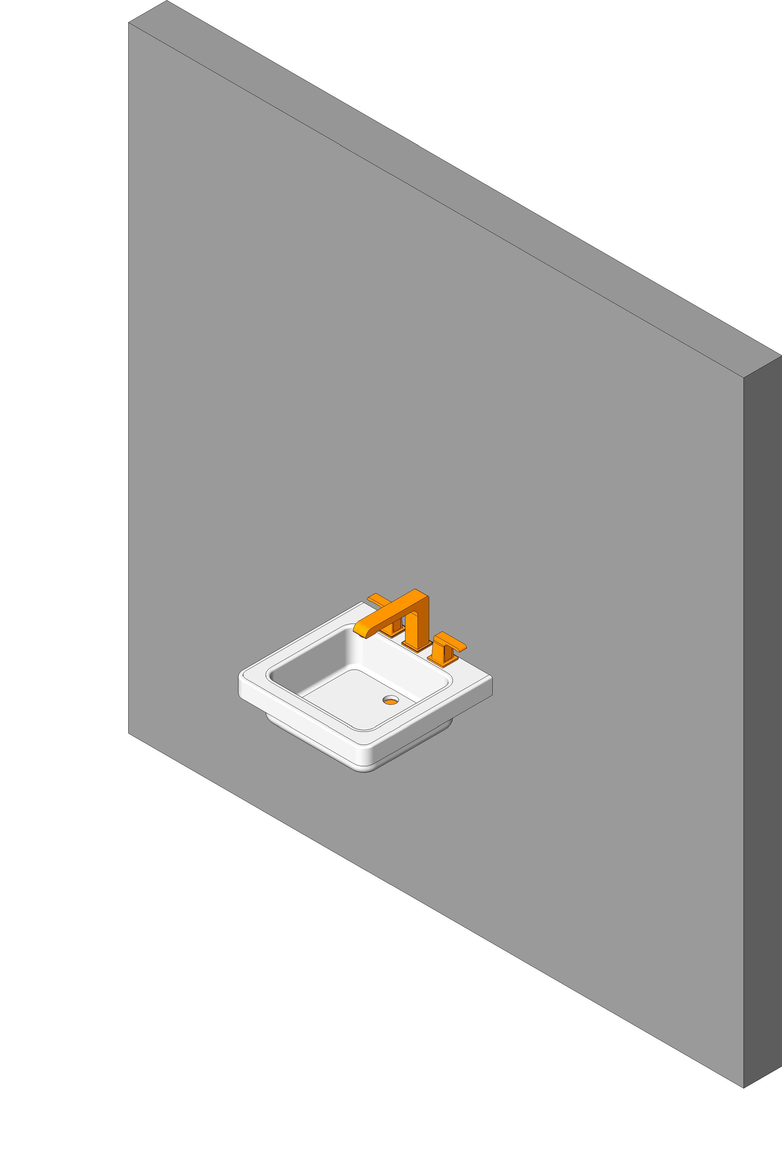 Sink Wall Mounted revit family free download