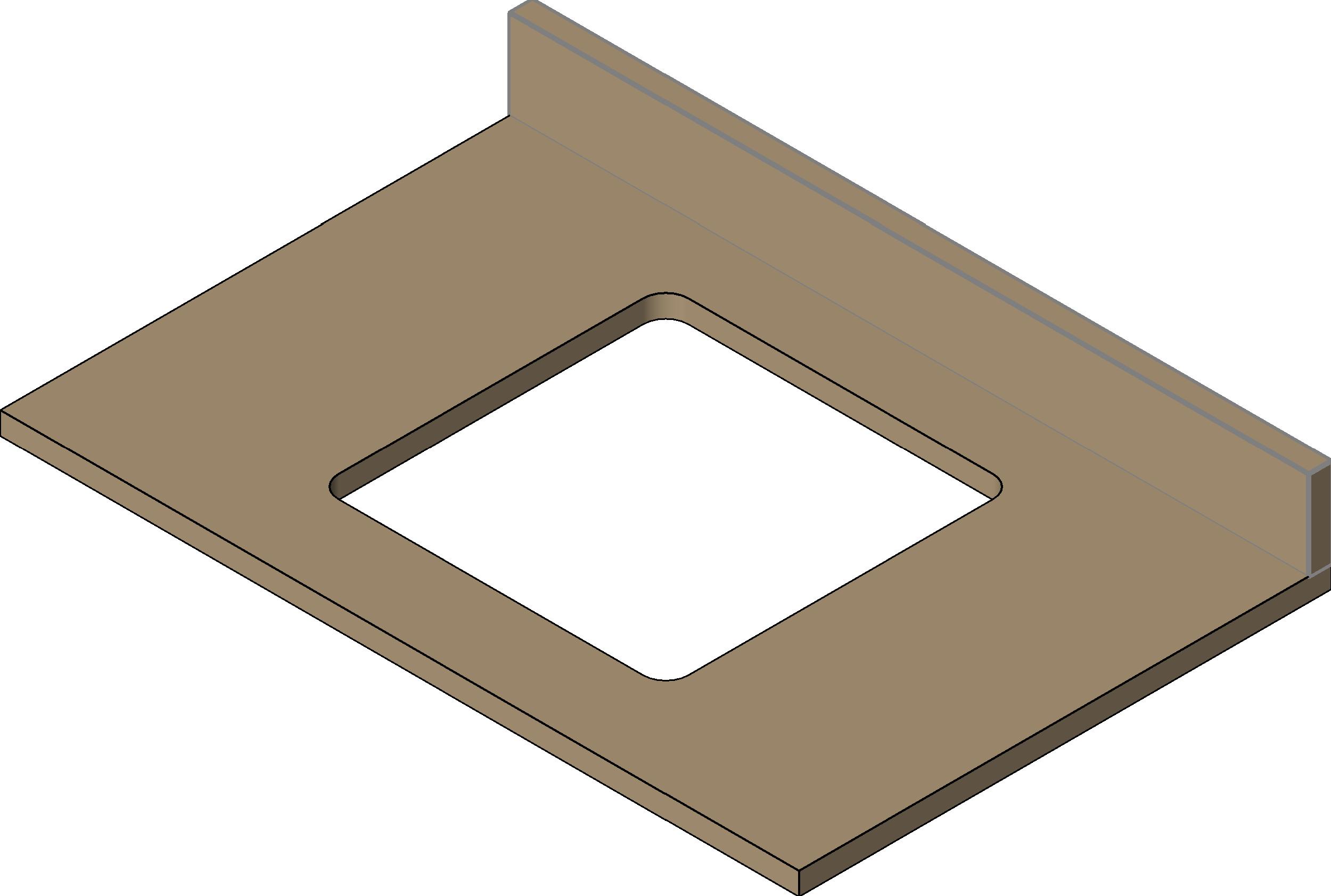 Vanity Tops Prism Top with Sink Rectangle revit family free download