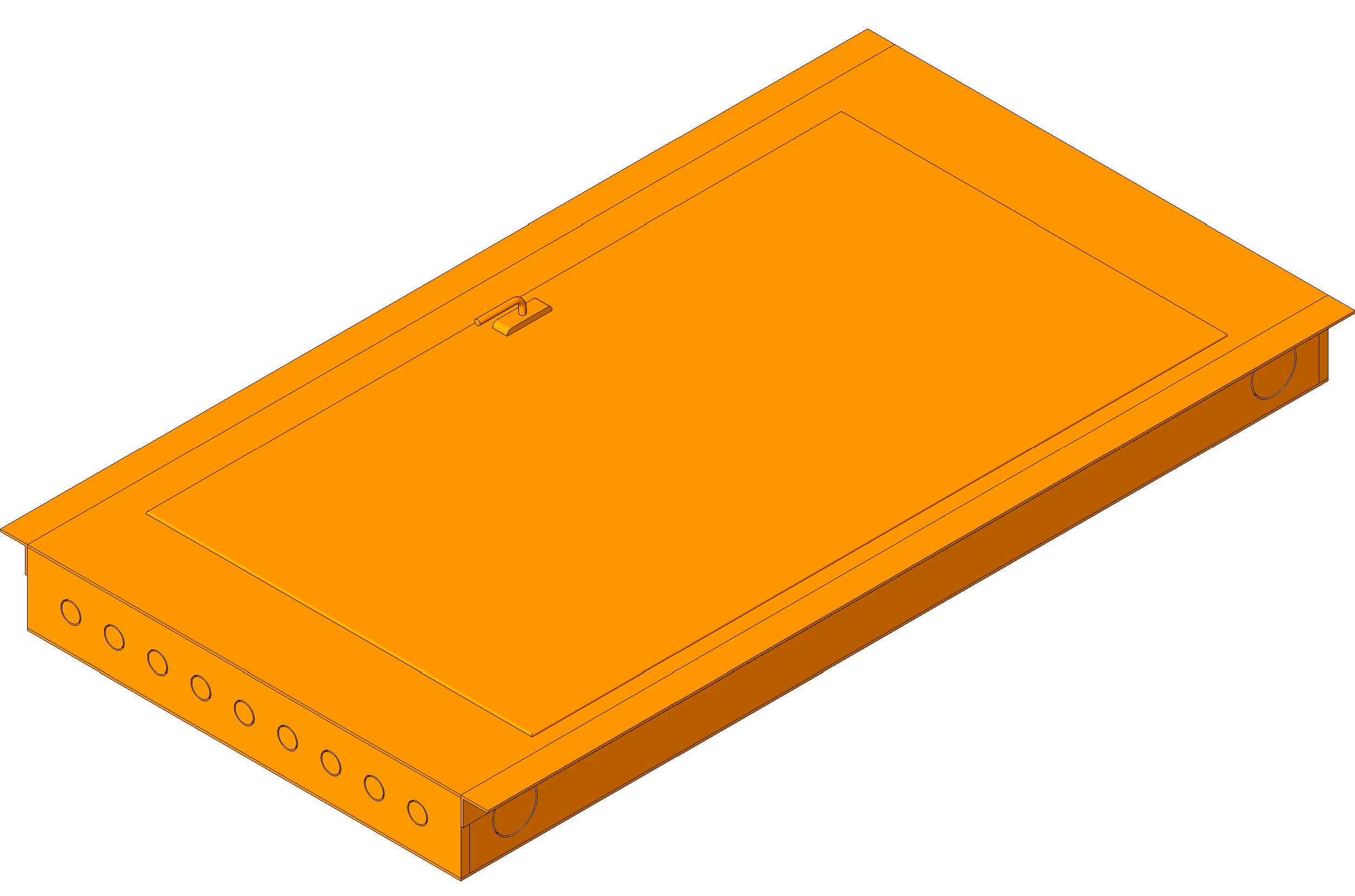 Control Panel W 1800 Flush Mount revit family free download