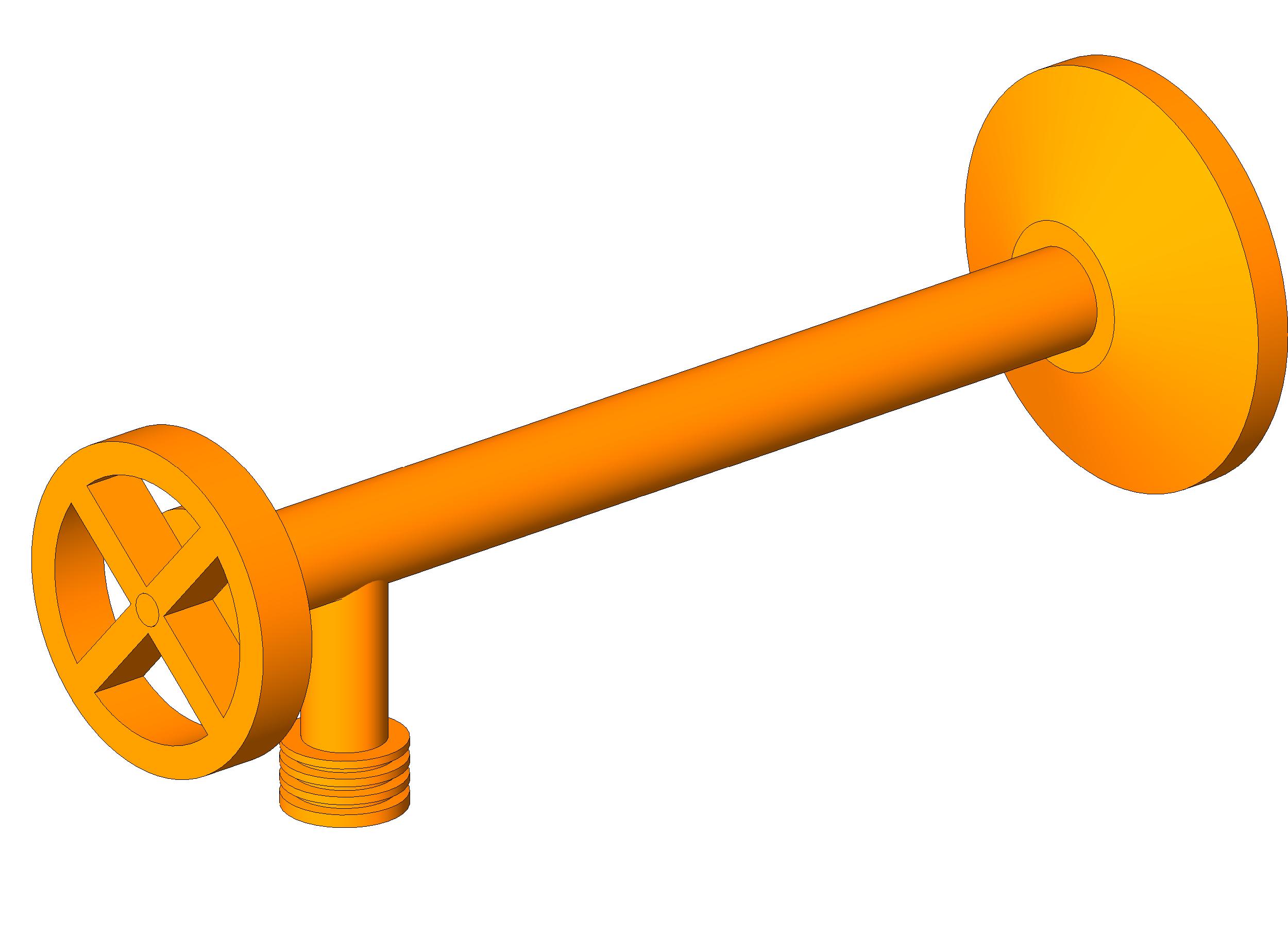 Hose Bibb Adjustable Length revit family free download