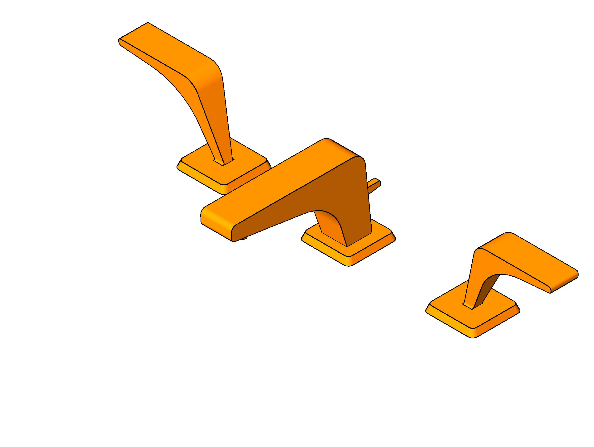 Faucet Contemporary L revit family free download
