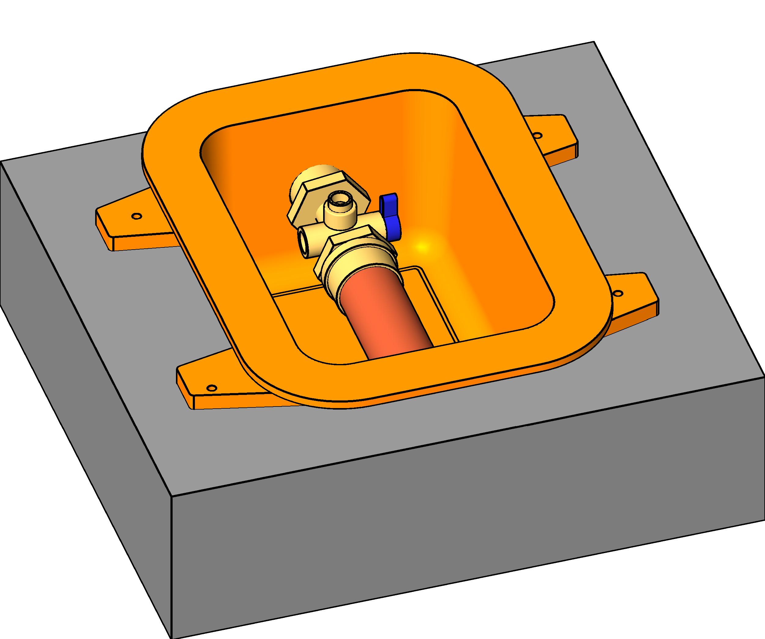 Fire Rated Ice Maker Box w MiniMax Arrestor revit family free download