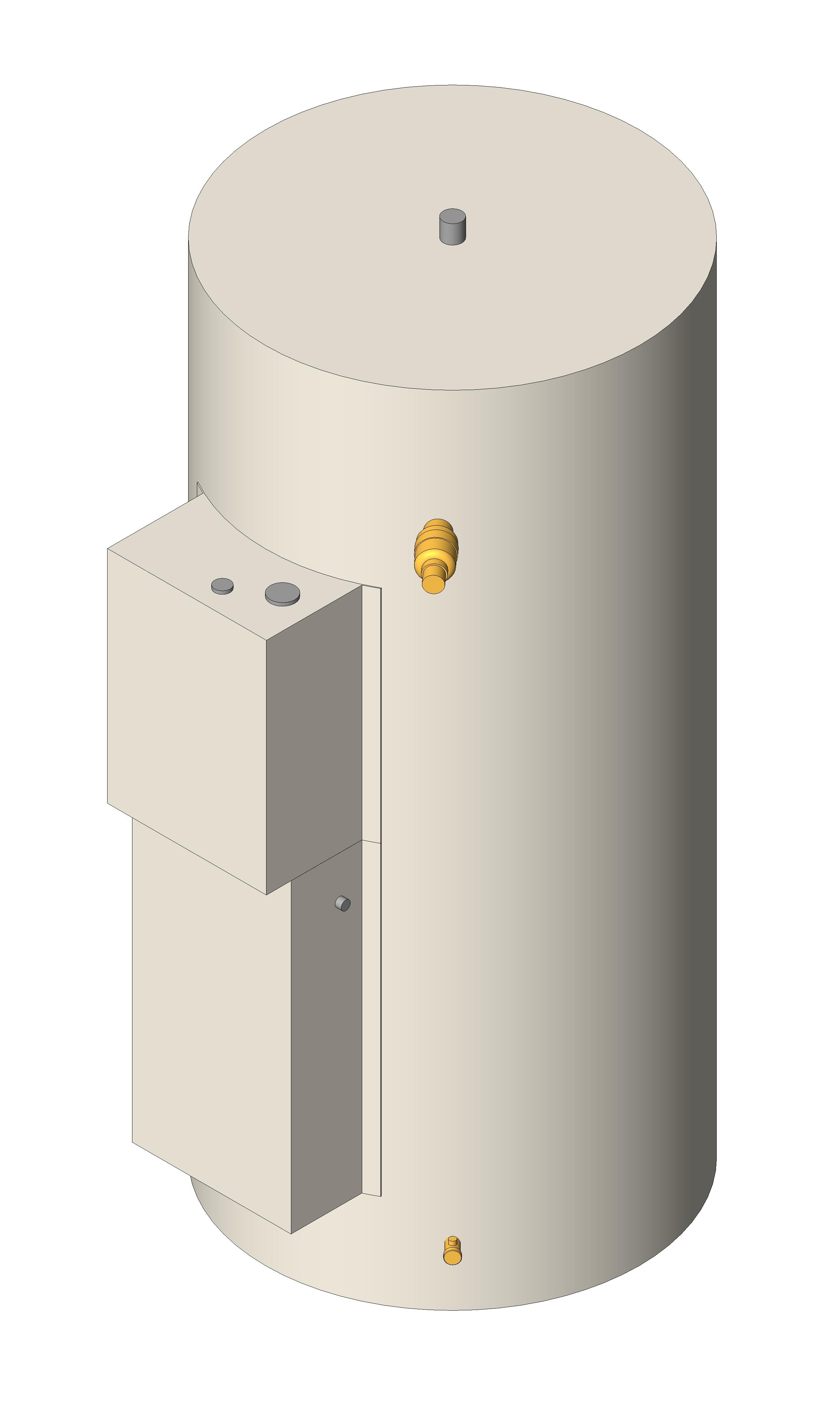 Water Heater Electric White Energy Saver Surface Mounted revit family free download