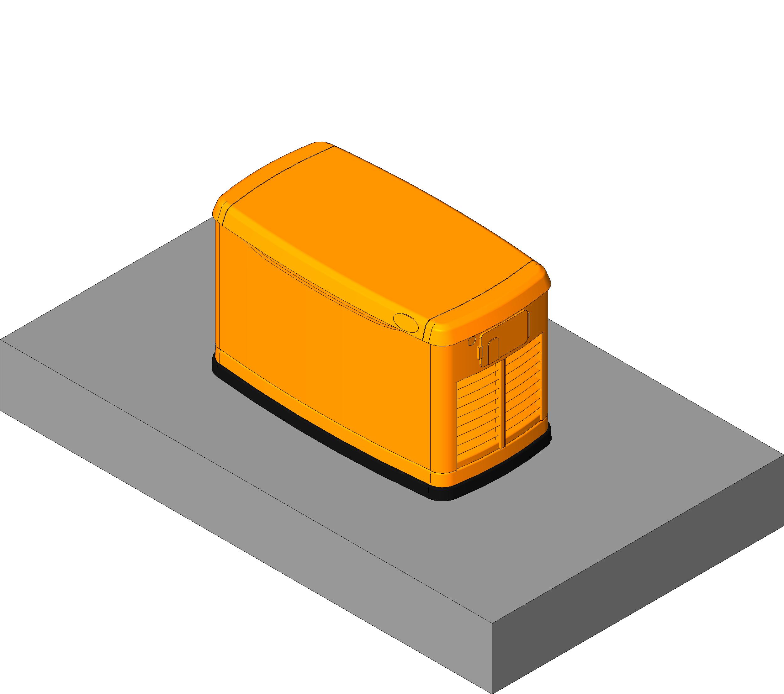generator 8k watts single phase hsb air cooled revit family free download image