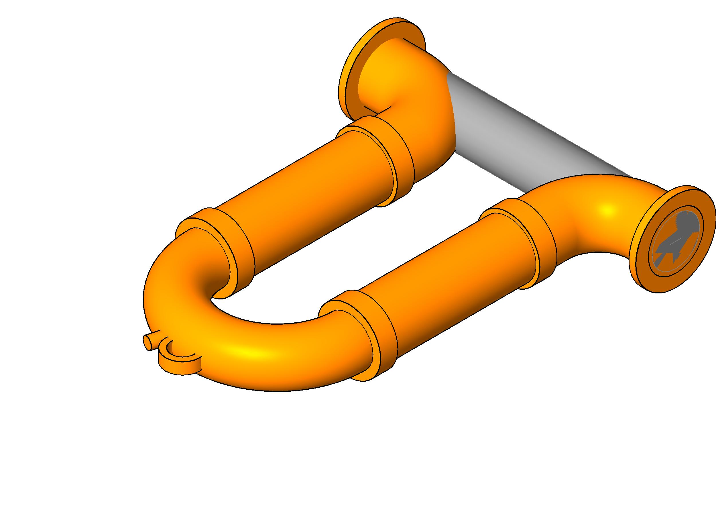 Metraloop Expansion Joist Fireloop Flanged Ends revit family free download