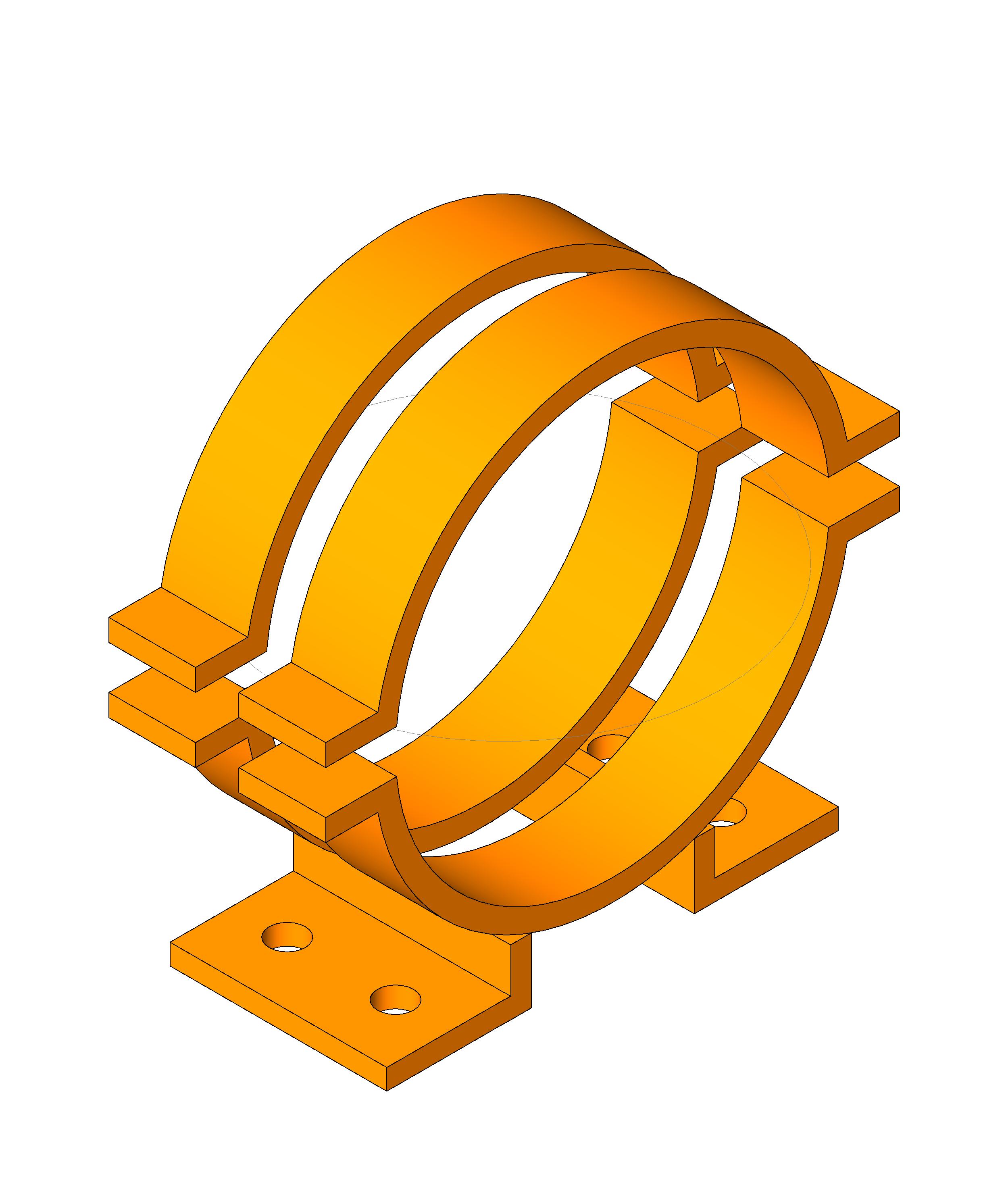 Pipe Anchors Anchor Clamp revit family free download