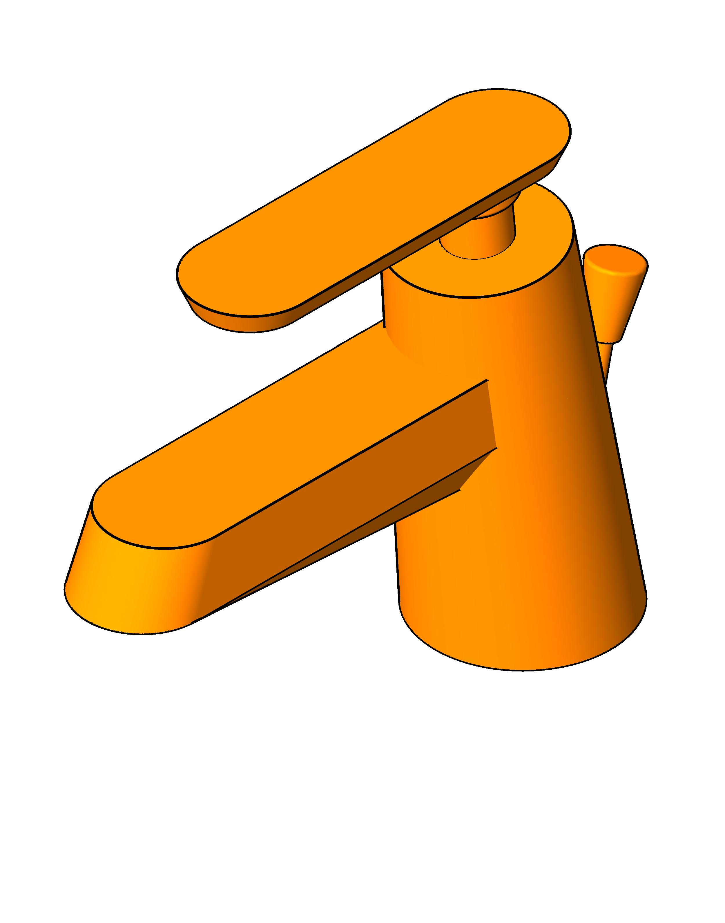 faucet contemporary l 4 revit family free download image