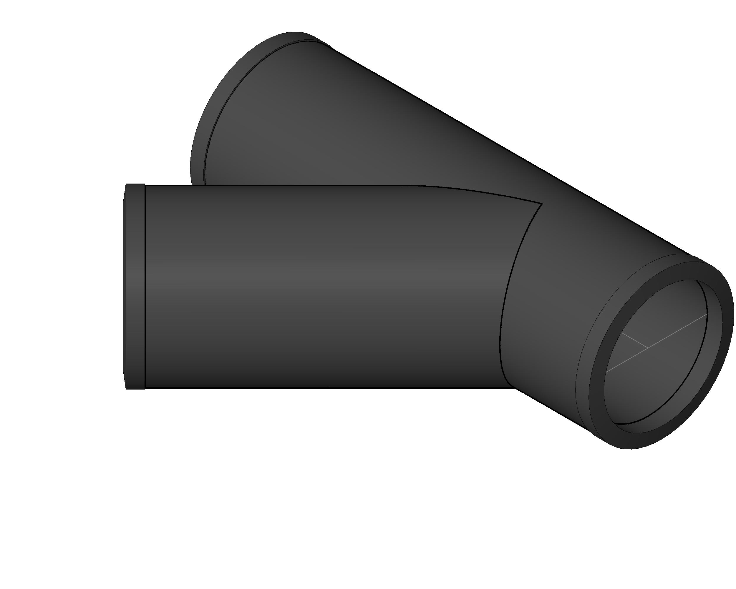 Pipe Fitting Wye Cast Iron revit family free download