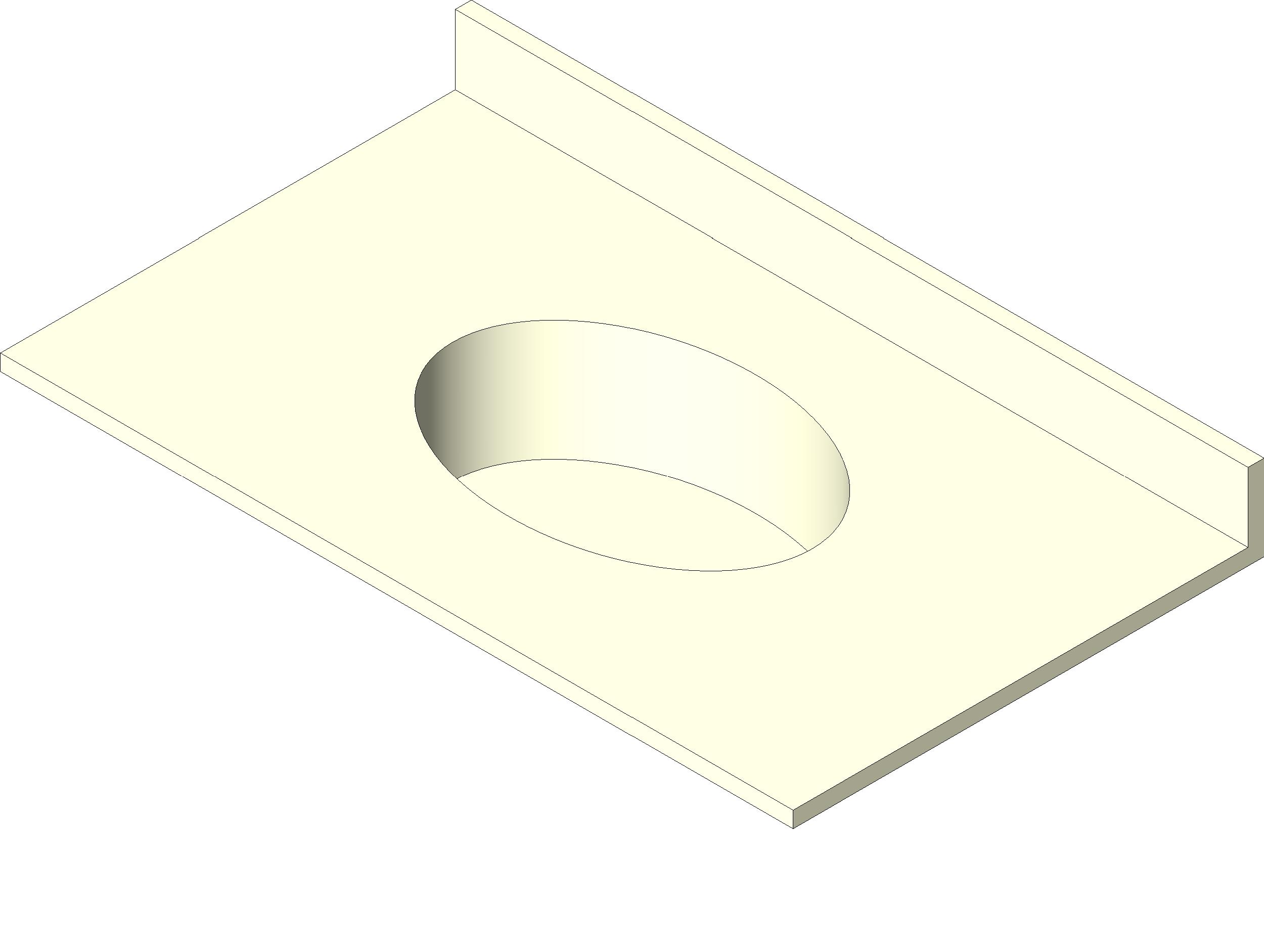 Vanity Top Inpro Suncast Single IDS 13 LD revit family free download
