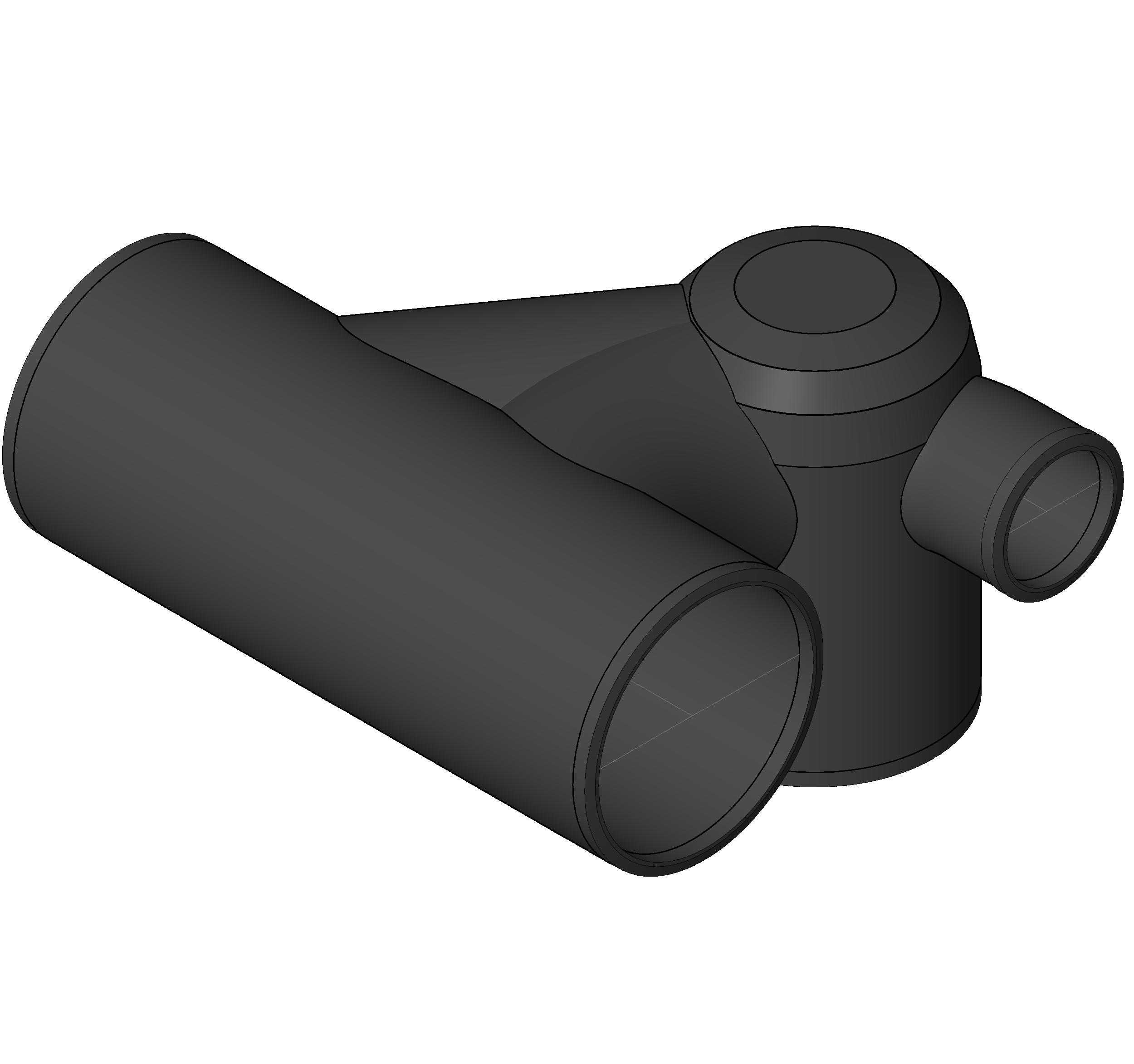 Pipe Fitting 10in Closet Fittings 2in Inlet Used Below Floor LH Cast Iron revit family free download