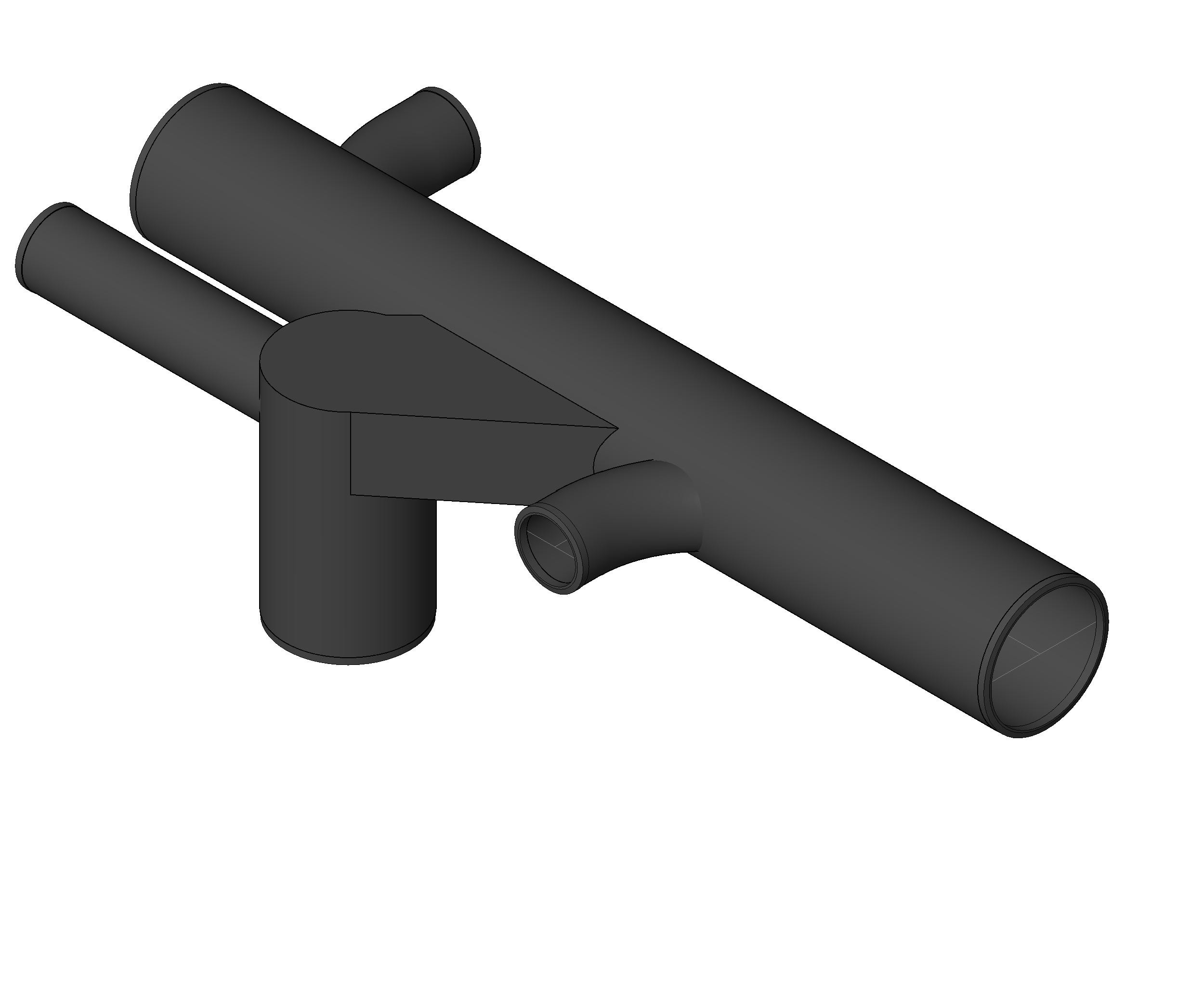 Pipe Fitting 30in Closet Fittings 2in Inlets Used Inthe Floor LH Cast Iron revit family free download
