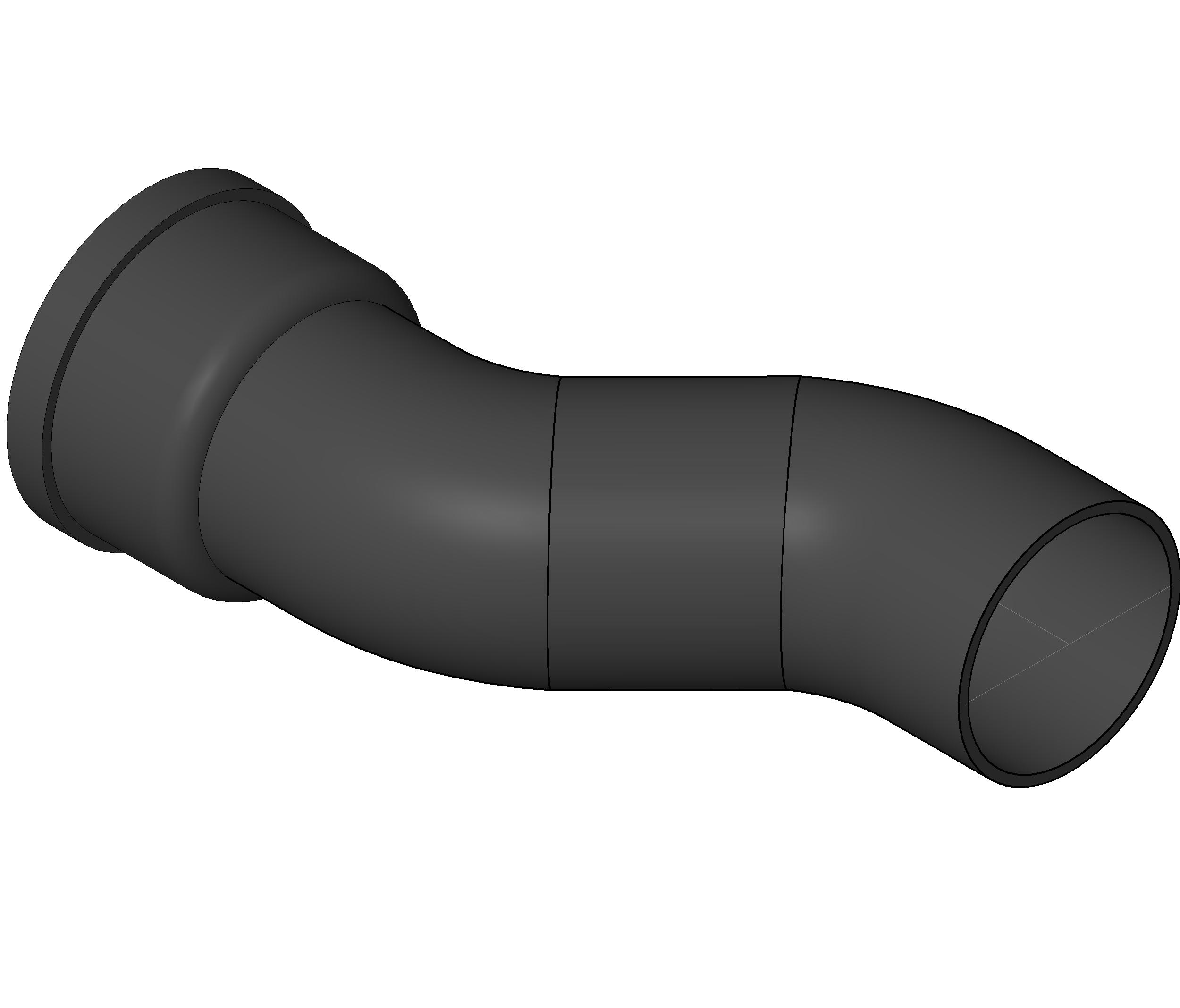 Pipe Fitting 45 Offset Cast Iron revit family free download