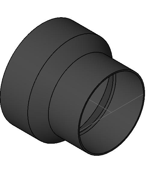 Pipe Fitting Adapter Coupling ABS revit family free download