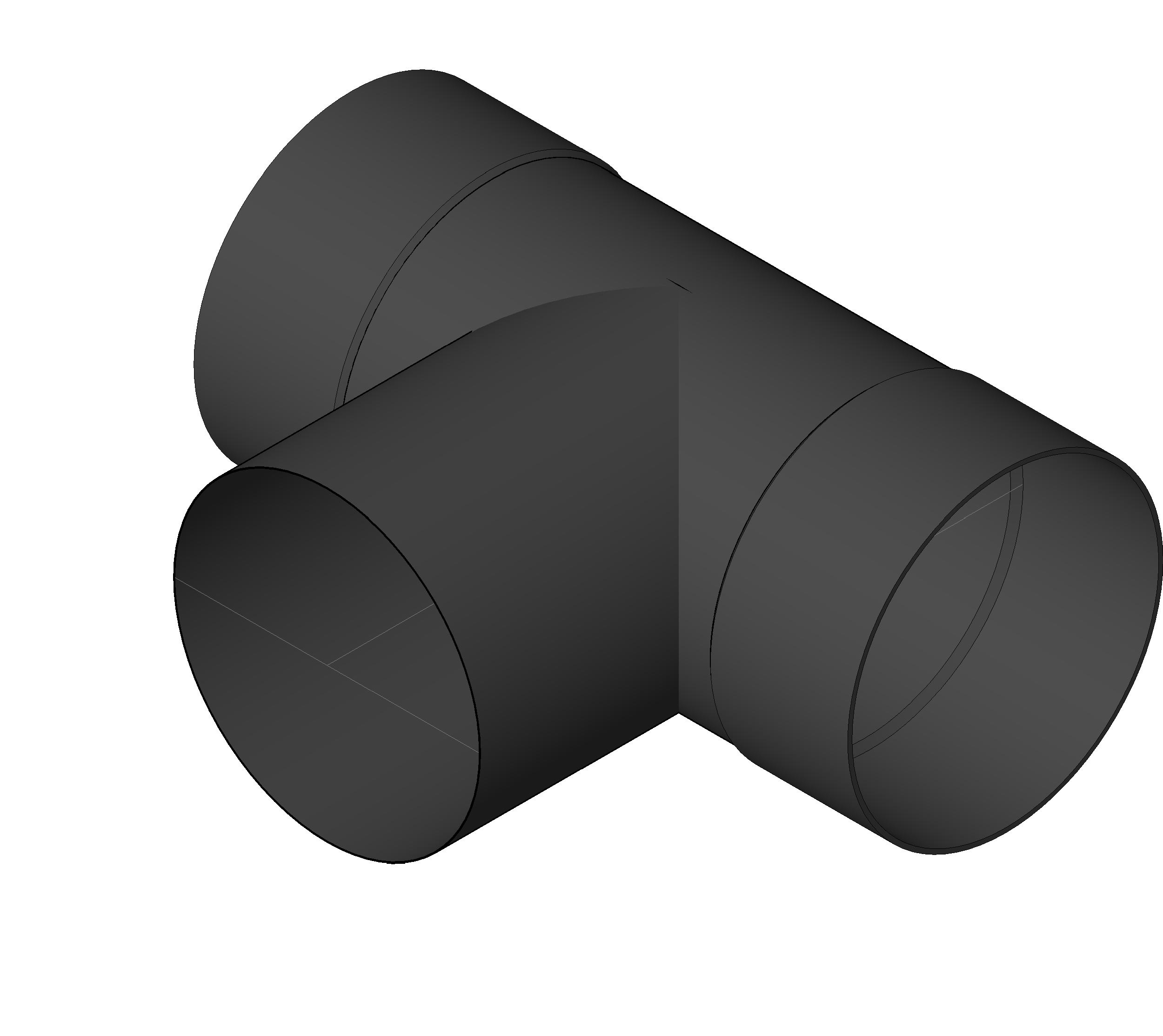 Pipe Fitting Cleanout Tee PVC ABS revit family free download
