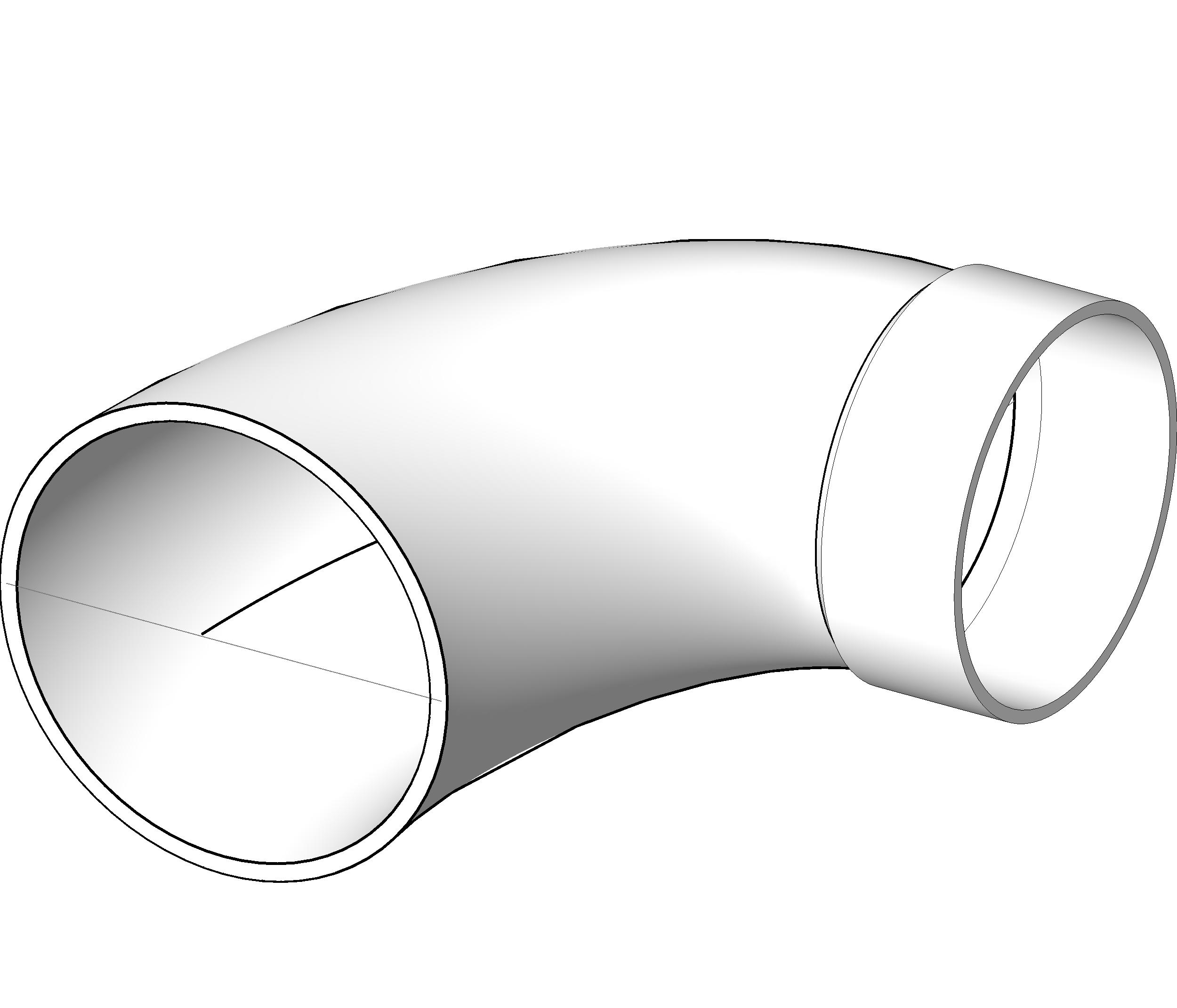 Pipe Fitting Closet Bend Reducing PVC revit family free download