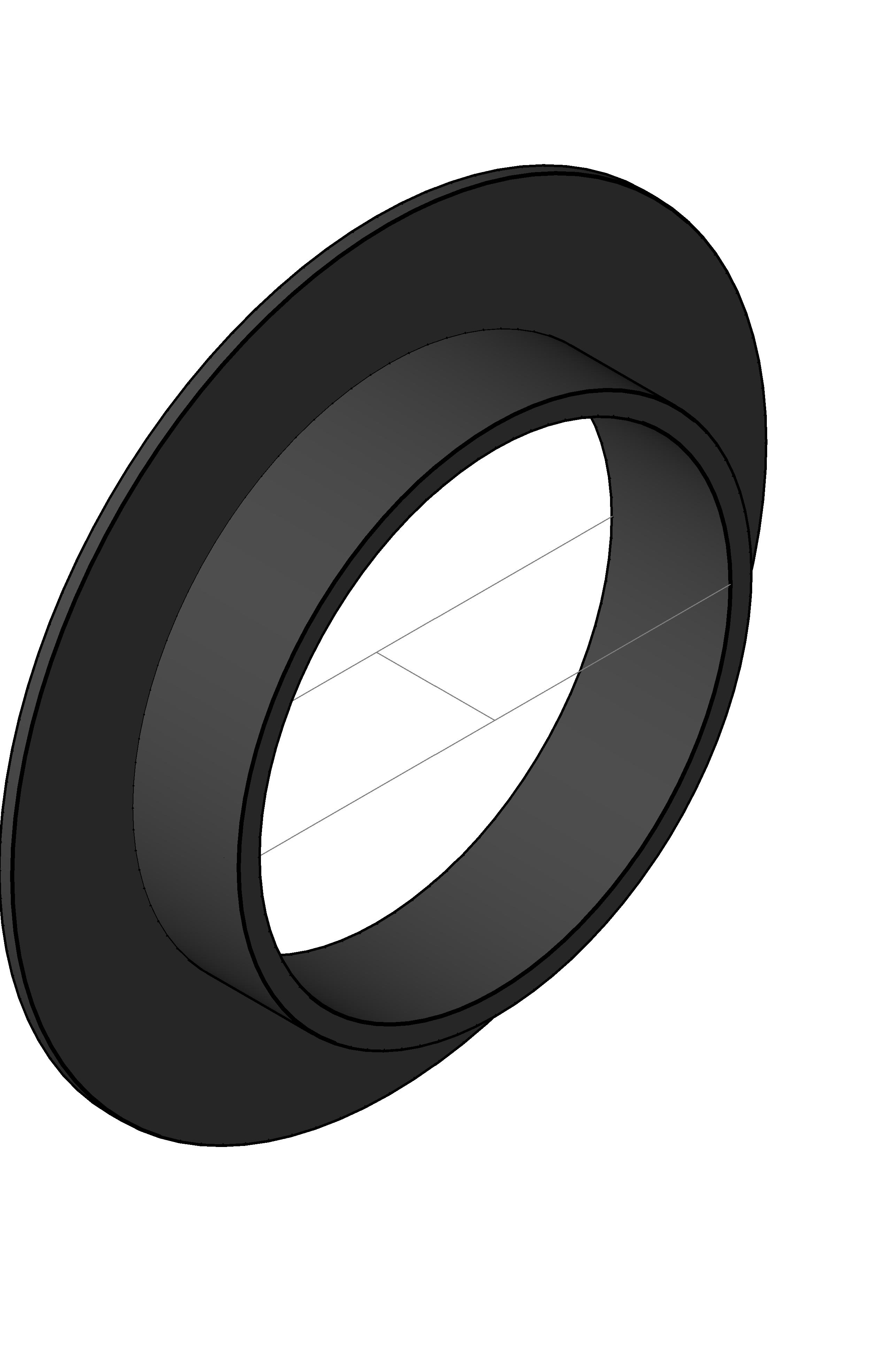 Pipe Fitting Closet Flange Notched Slotted SPL revit family free download