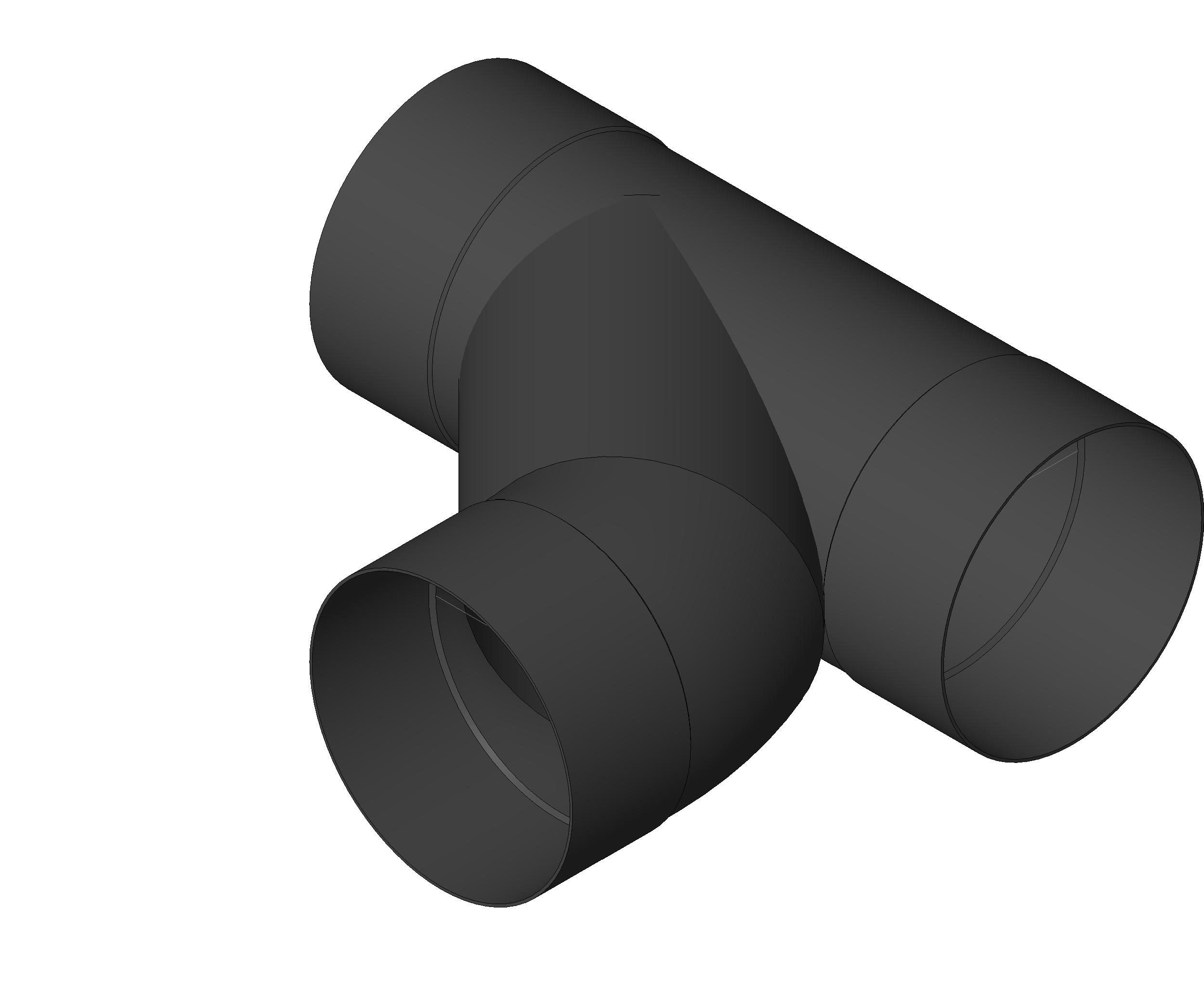 Pipe Fitting Combination Wye Eight Bend ABS revit family free download