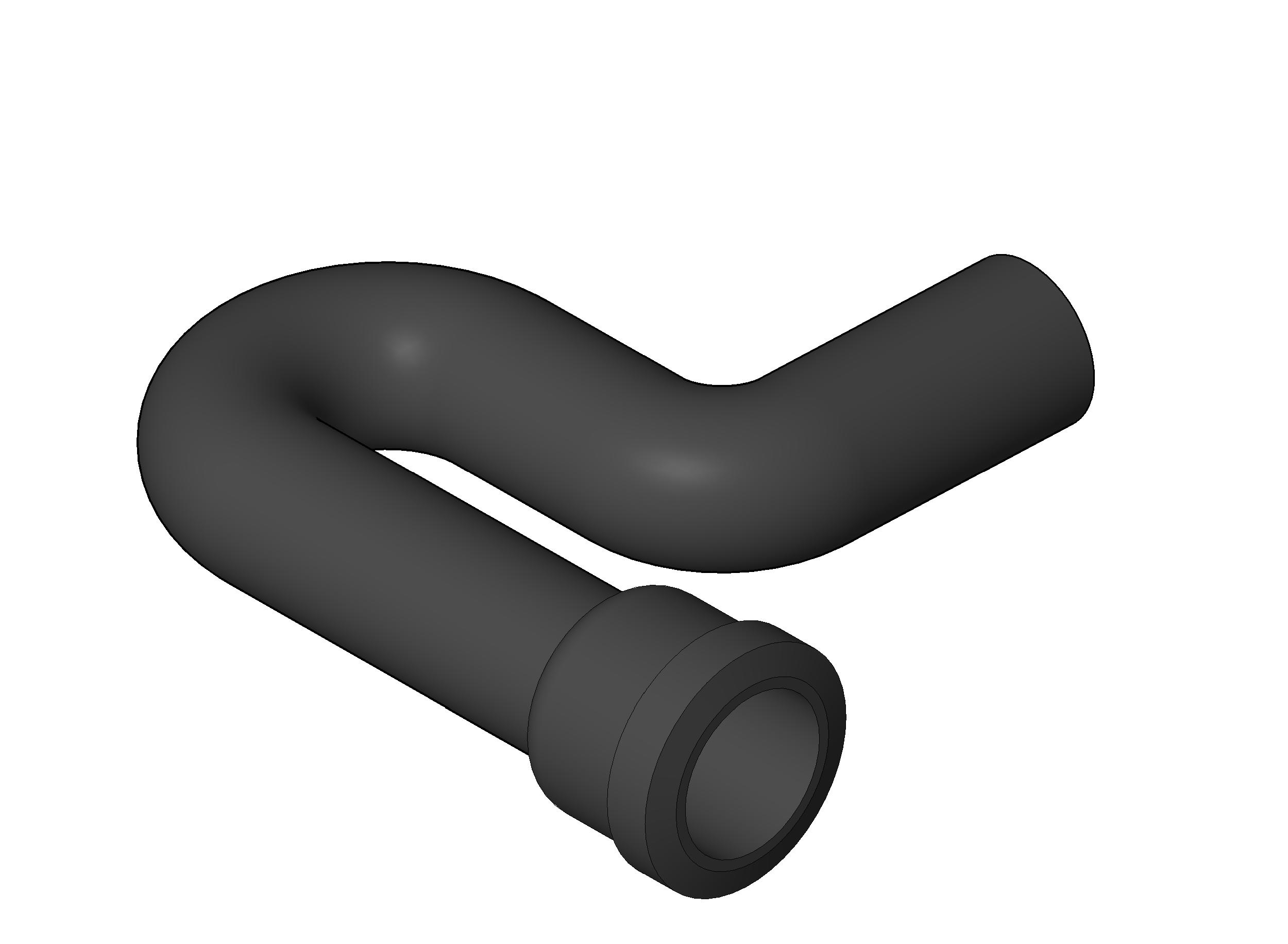 Pipe Fitting Deep Seal P Trap Cast Iron 2 revit family free download