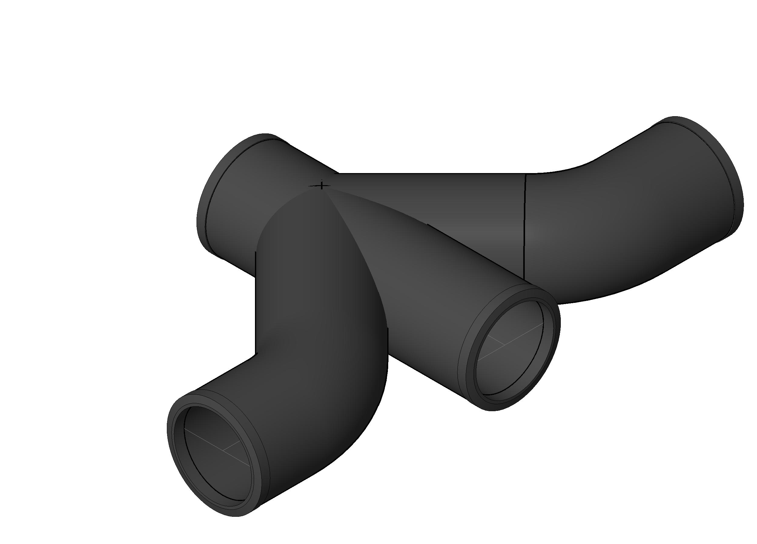 Pipe Fitting Double Combination Cast Iron revit family free download