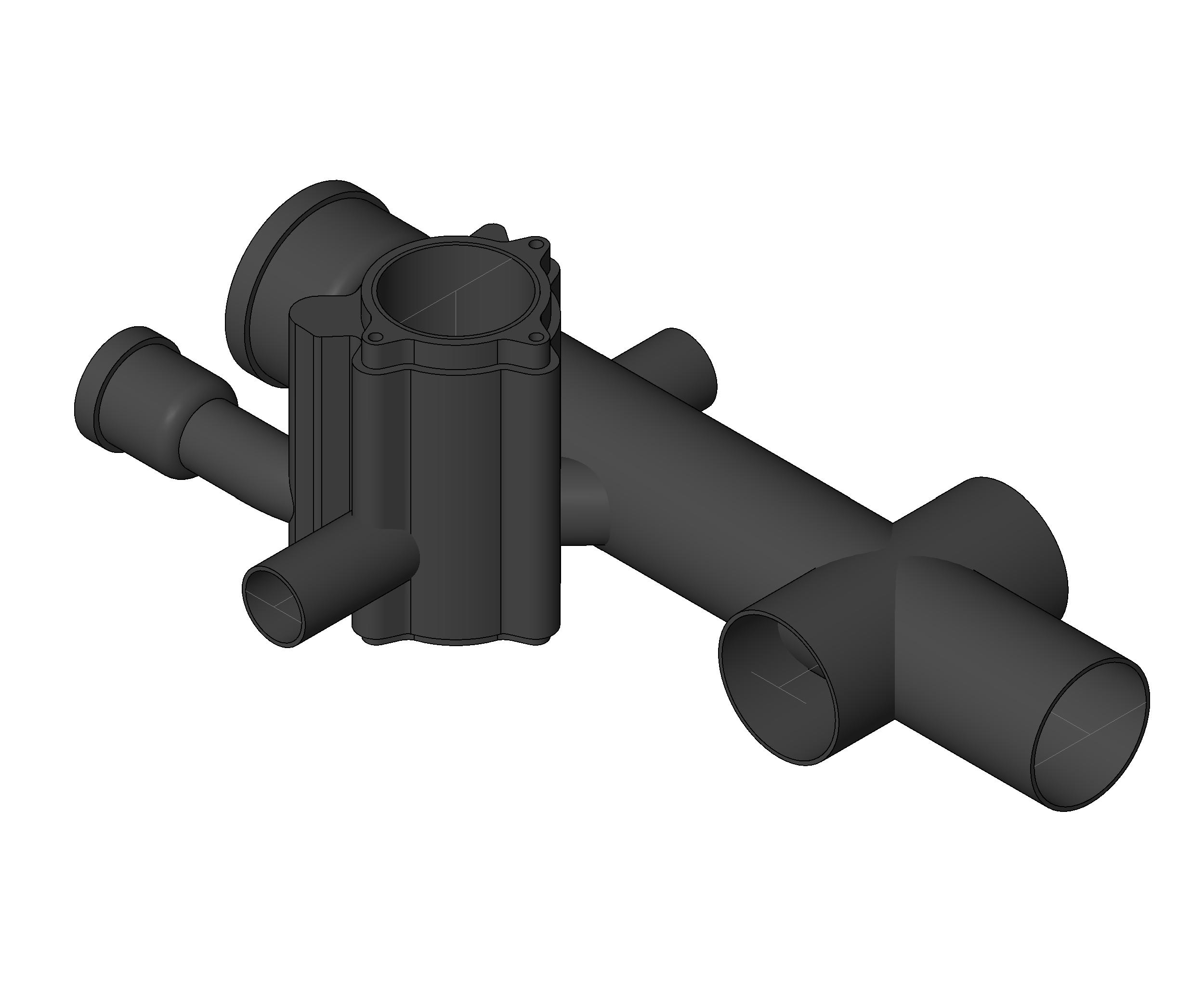 Pipe Fitting Double Hand Starter 4IN Tap 18IN Cast Iron revit family free download