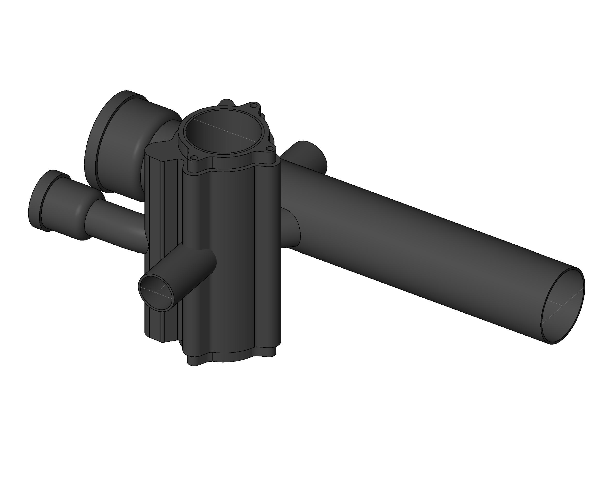 Pipe Fitting Double Hand Starter 4IN Tap Cast Iron revit family free download