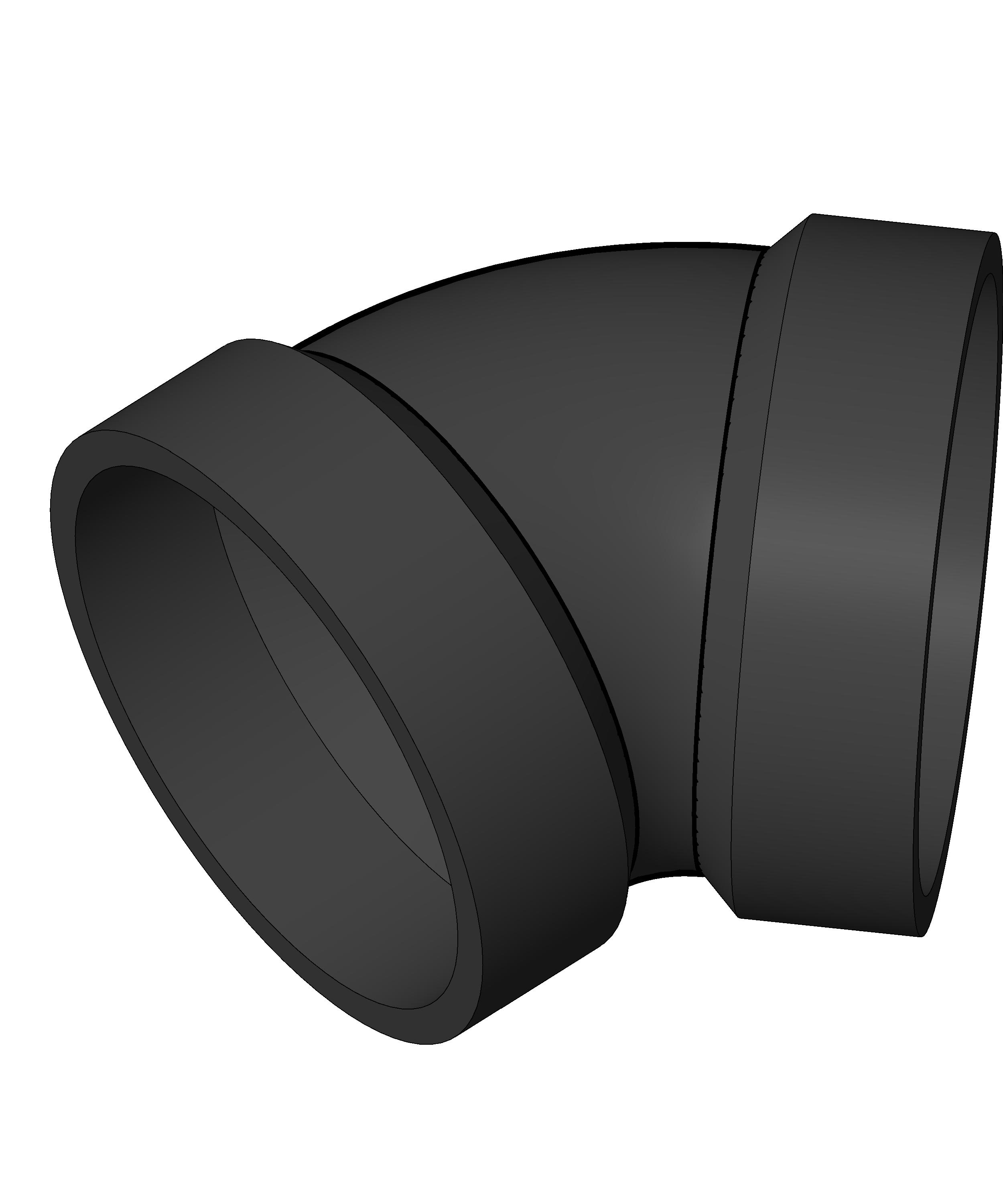 Pipe Fitting Eight Bend ABS revit family free download
