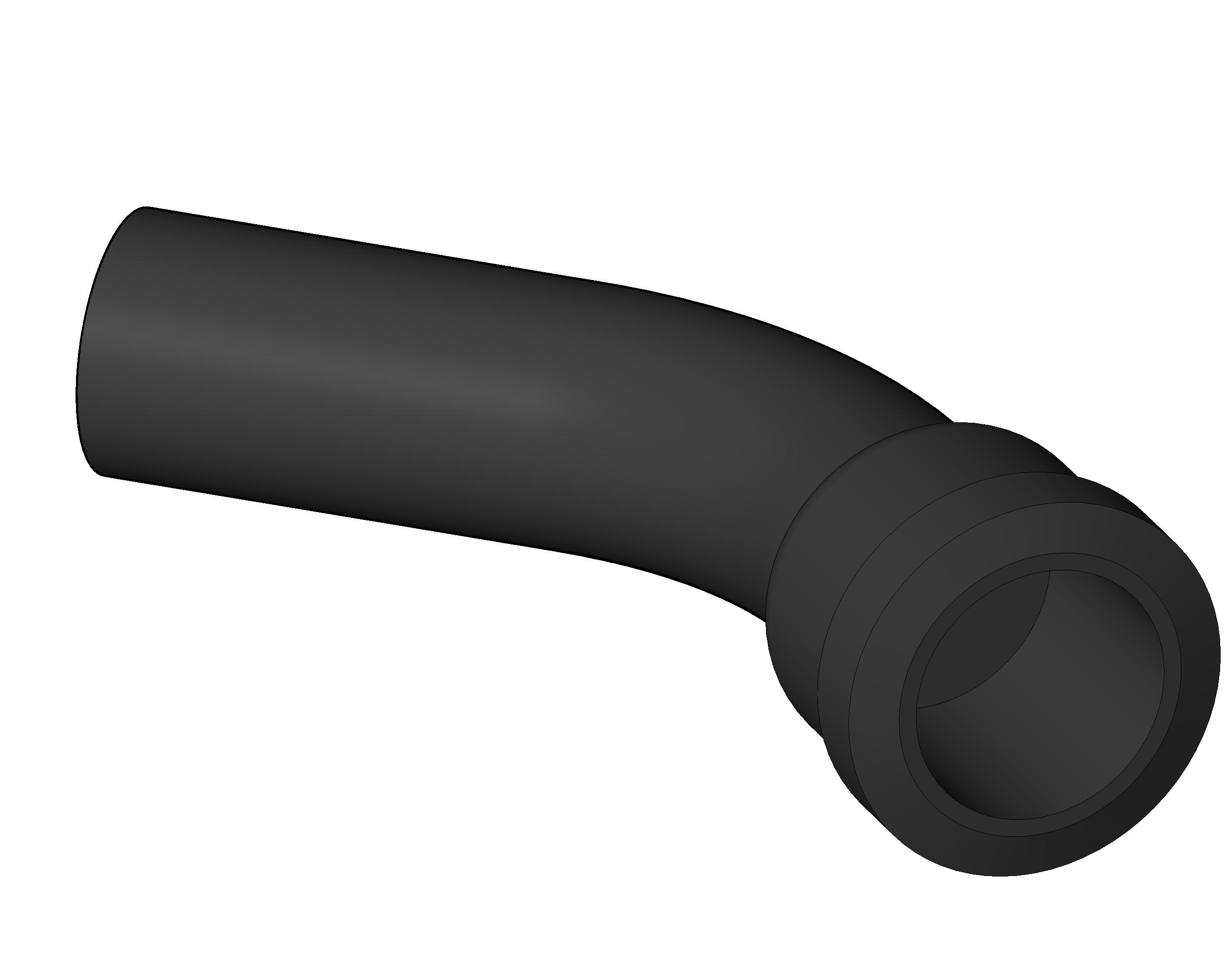 Pipe Fitting Eighth Bend Cast Iron revit family free download