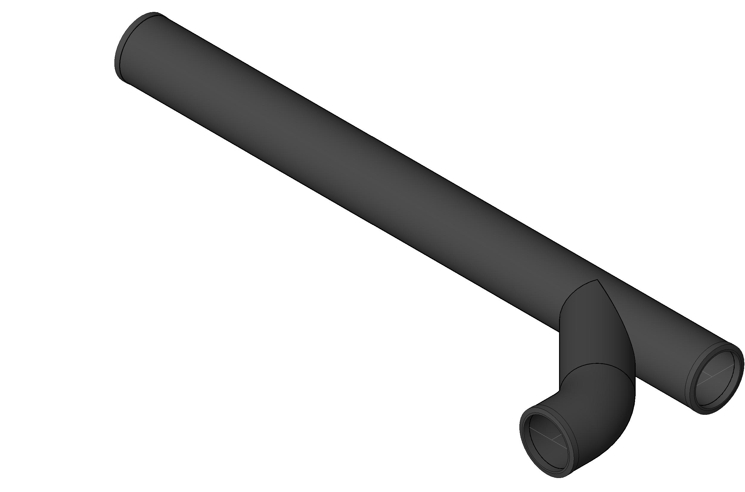 Pipe Fitting Extended Combination Cast Iron revit family free download