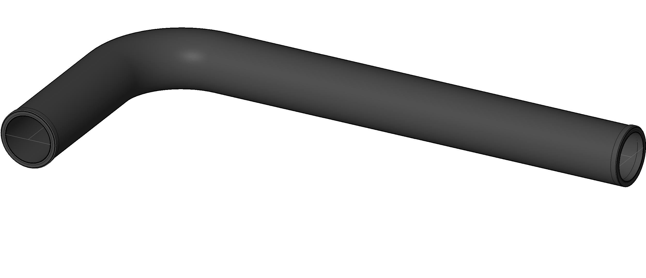 Pipe Fitting Extended Short Sweep Cast Iron revit family free download