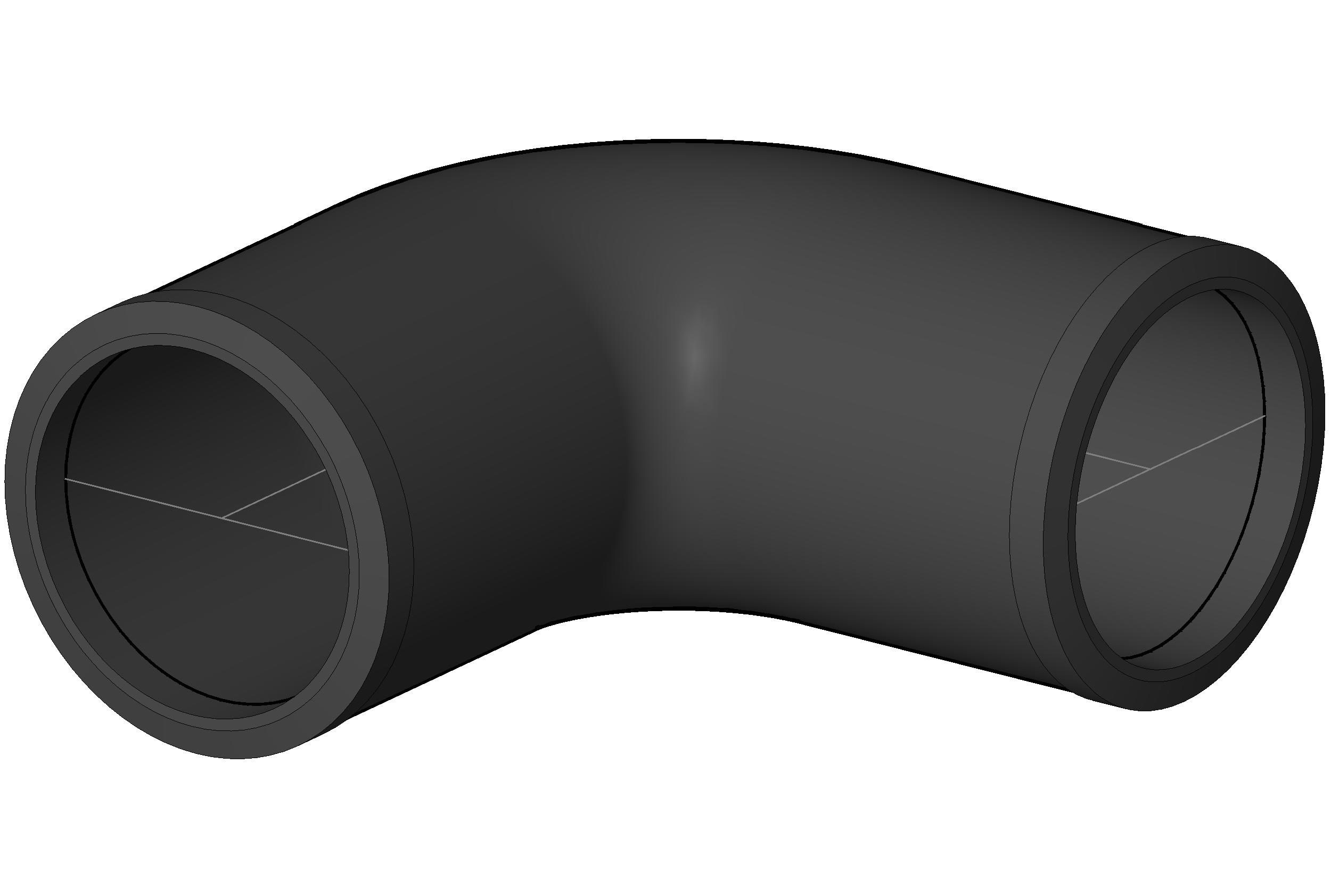 Pipe Fitting Fifth Bend Cast Iron revit family free download