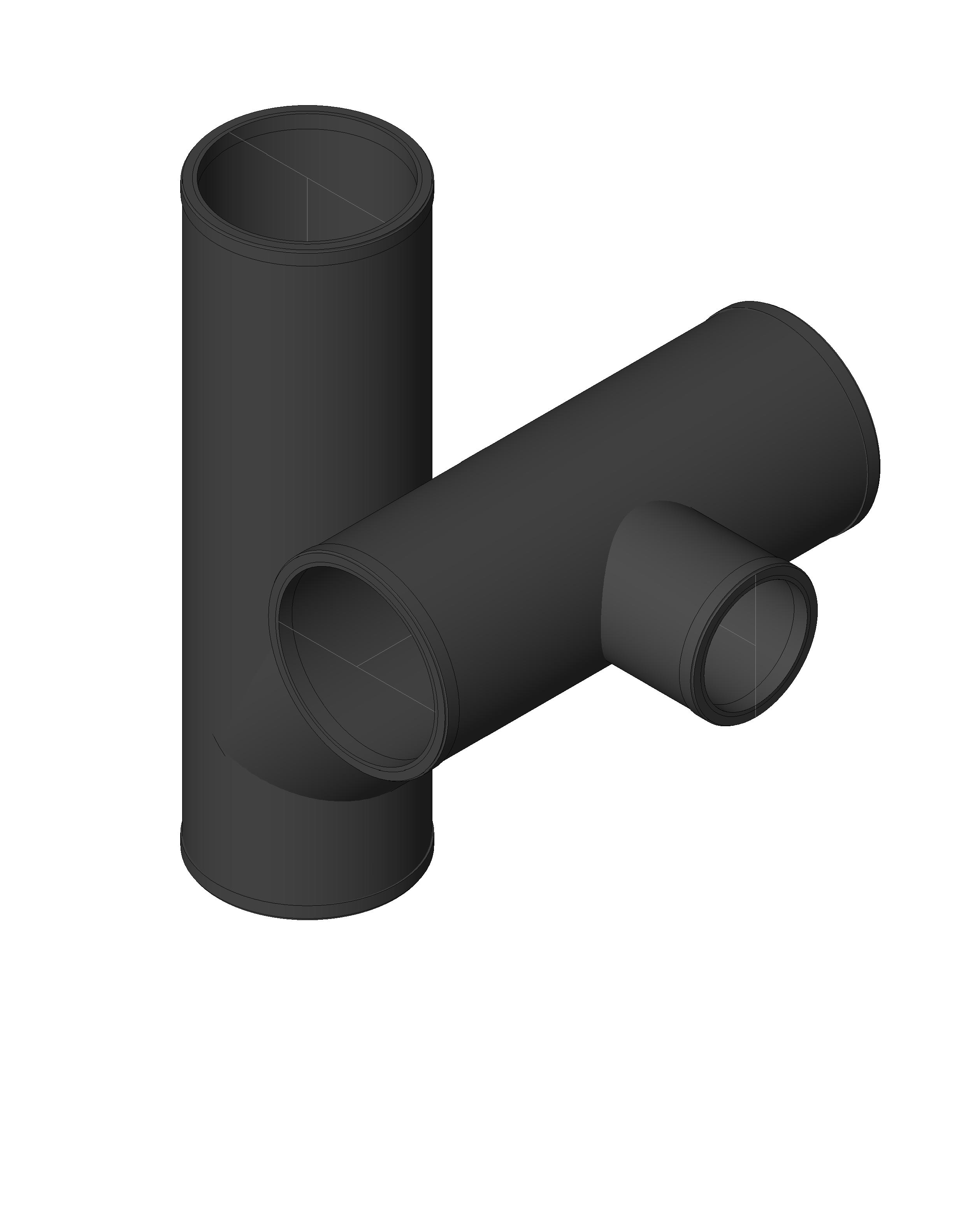 Pipe Fitting Figure Eight Double Cast Iron revit family free download