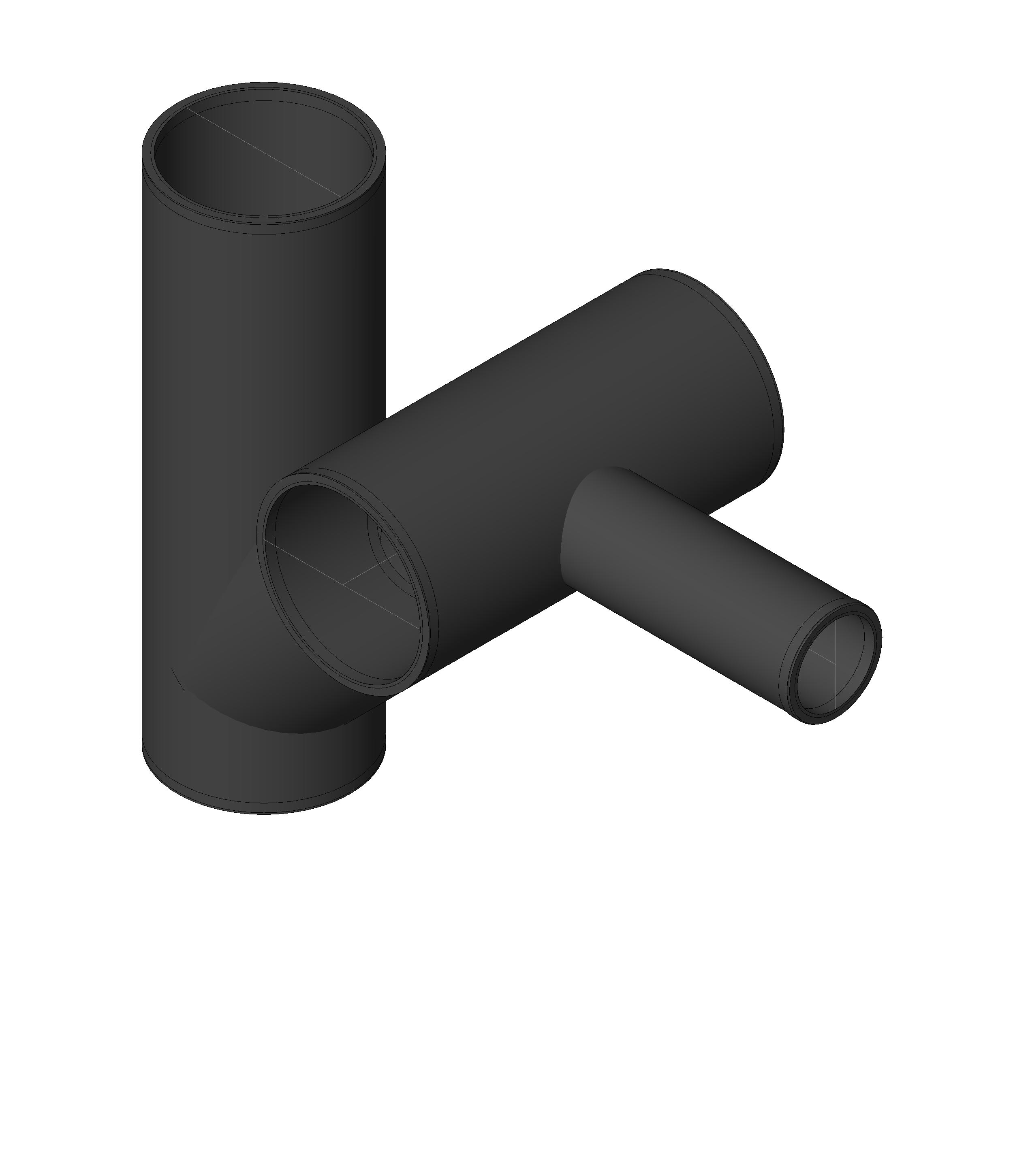 Pipe Fitting Figure Eight Extended Double Cast Iron revit family free download