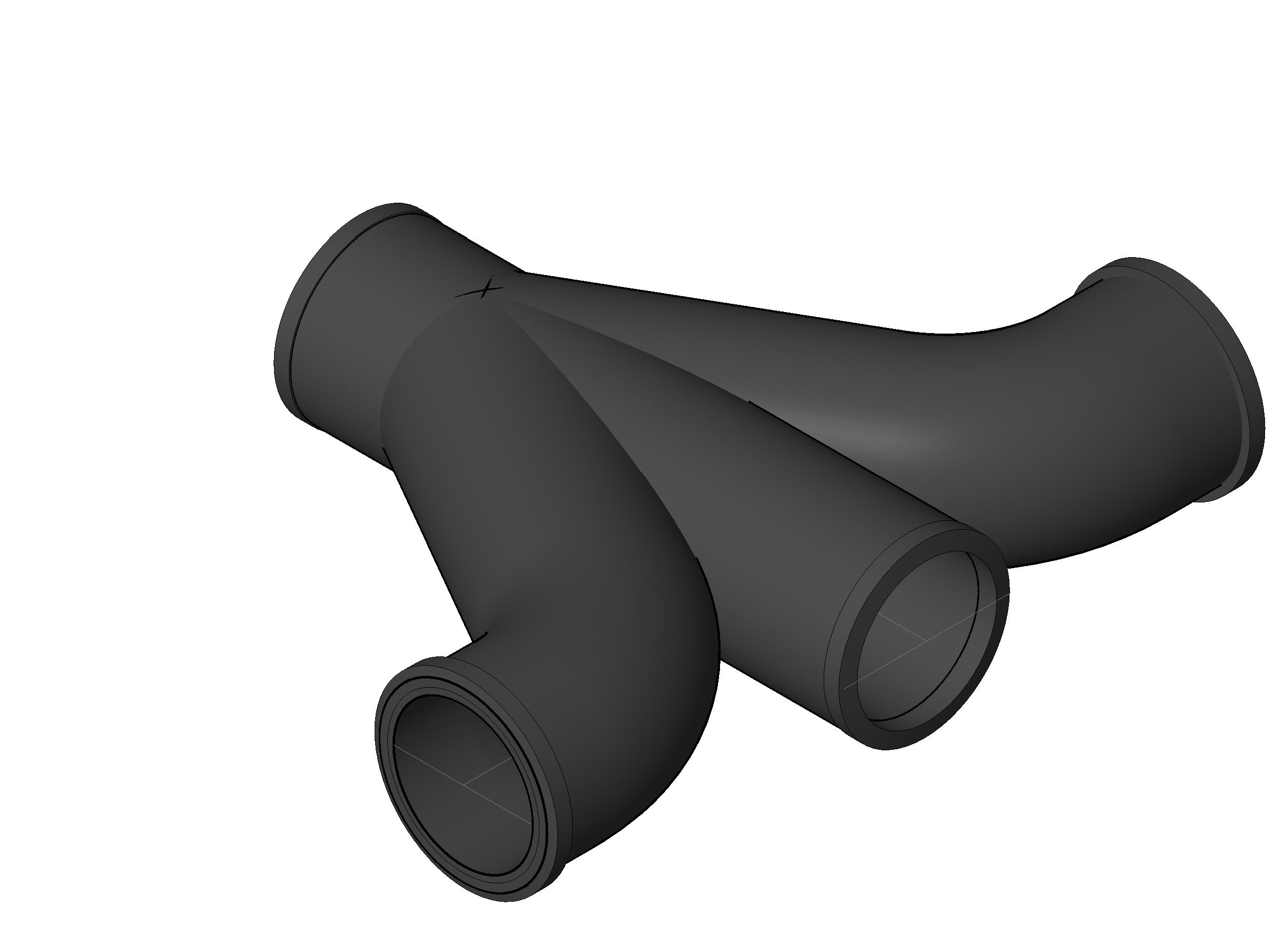 Pipe Fitting Figure Five Double Fixture Fitting Cast Iron revit family free download